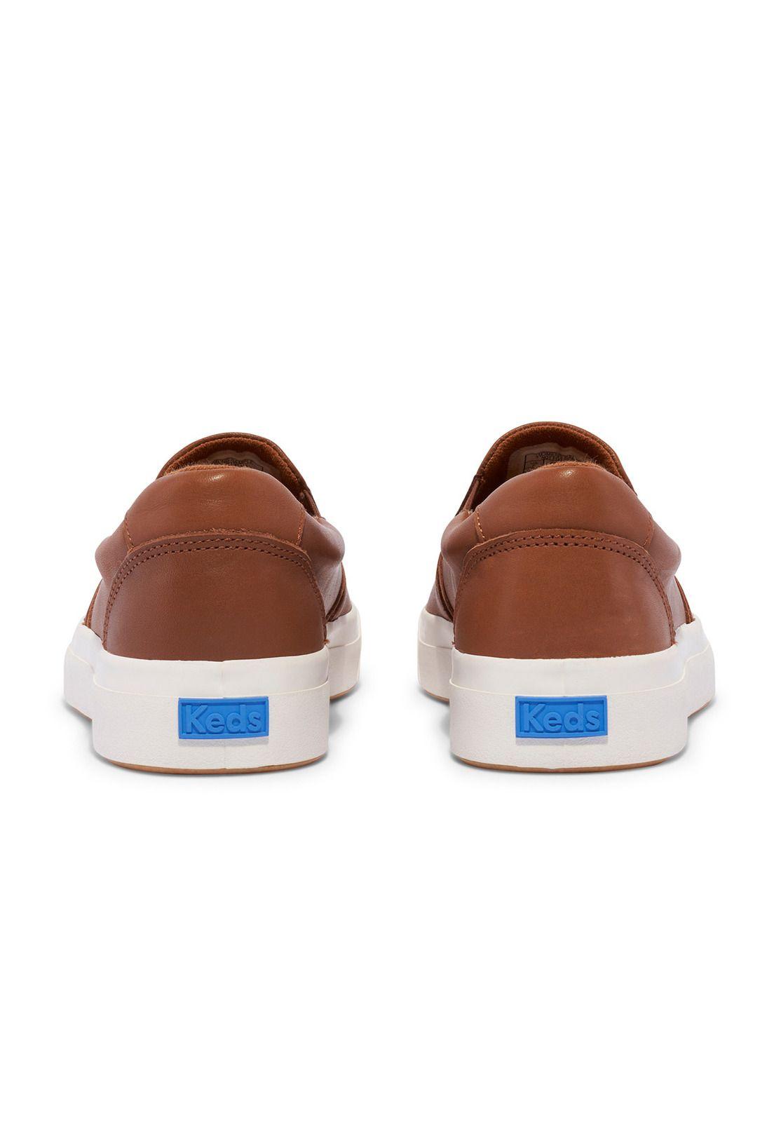 Zapatilla Cuero Mujer Pursuit Slip Camel-5