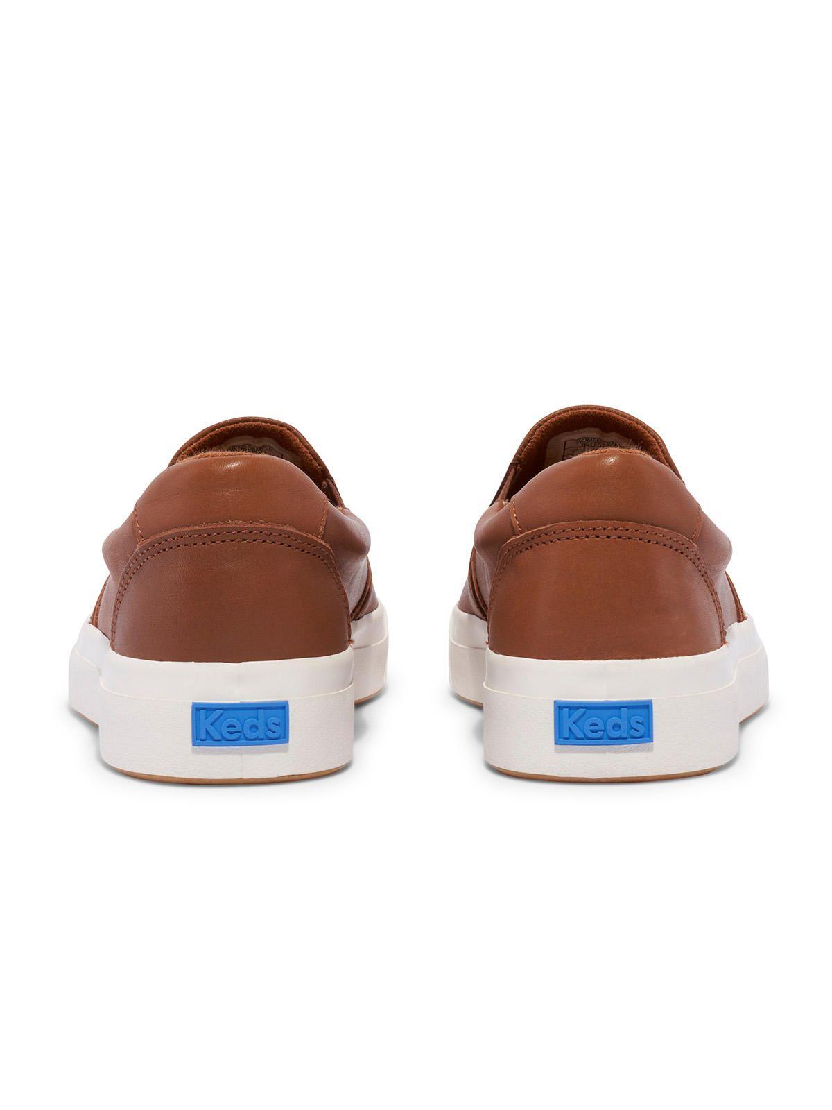 Zapatilla Cuero Mujer Pursuit Slip Camel-5