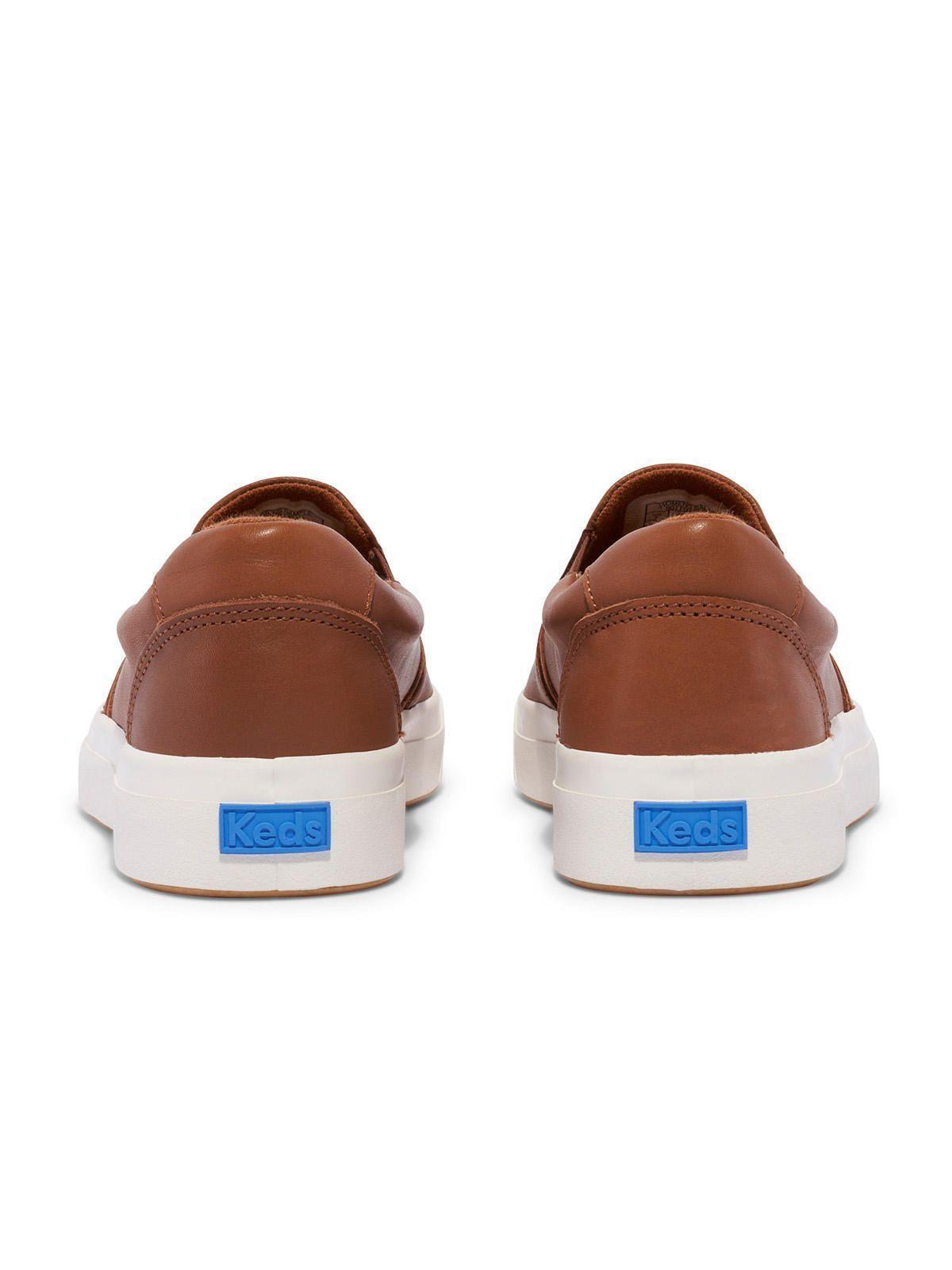 Zapatilla Cuero Mujer Pursuit Slip Camel-5