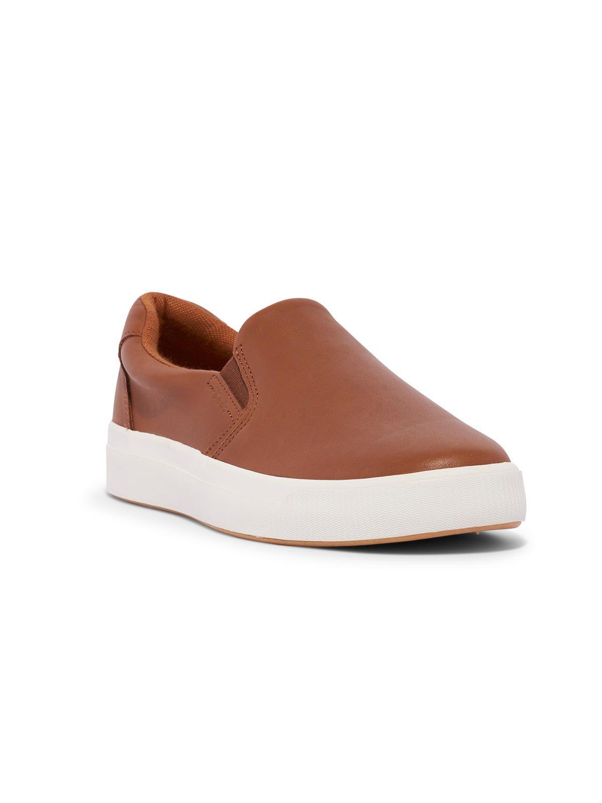 Zapatilla Cuero Mujer Pursuit Slip Camel-1