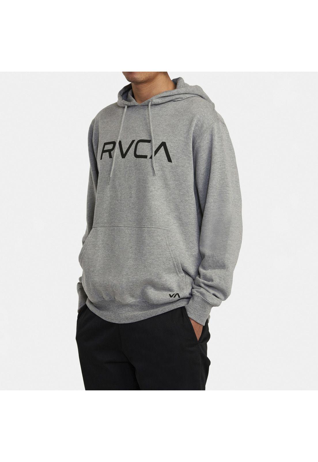 Polerón Hombre Big Rvca Hoodie M Ot Gris-4