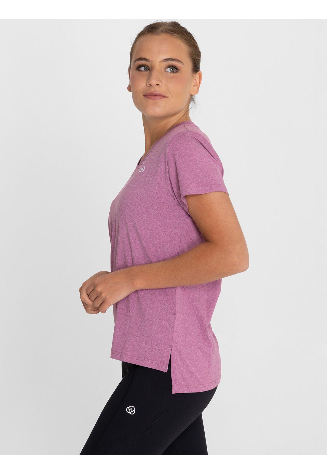 Polera deportiva Mujer V Neck Uva-4