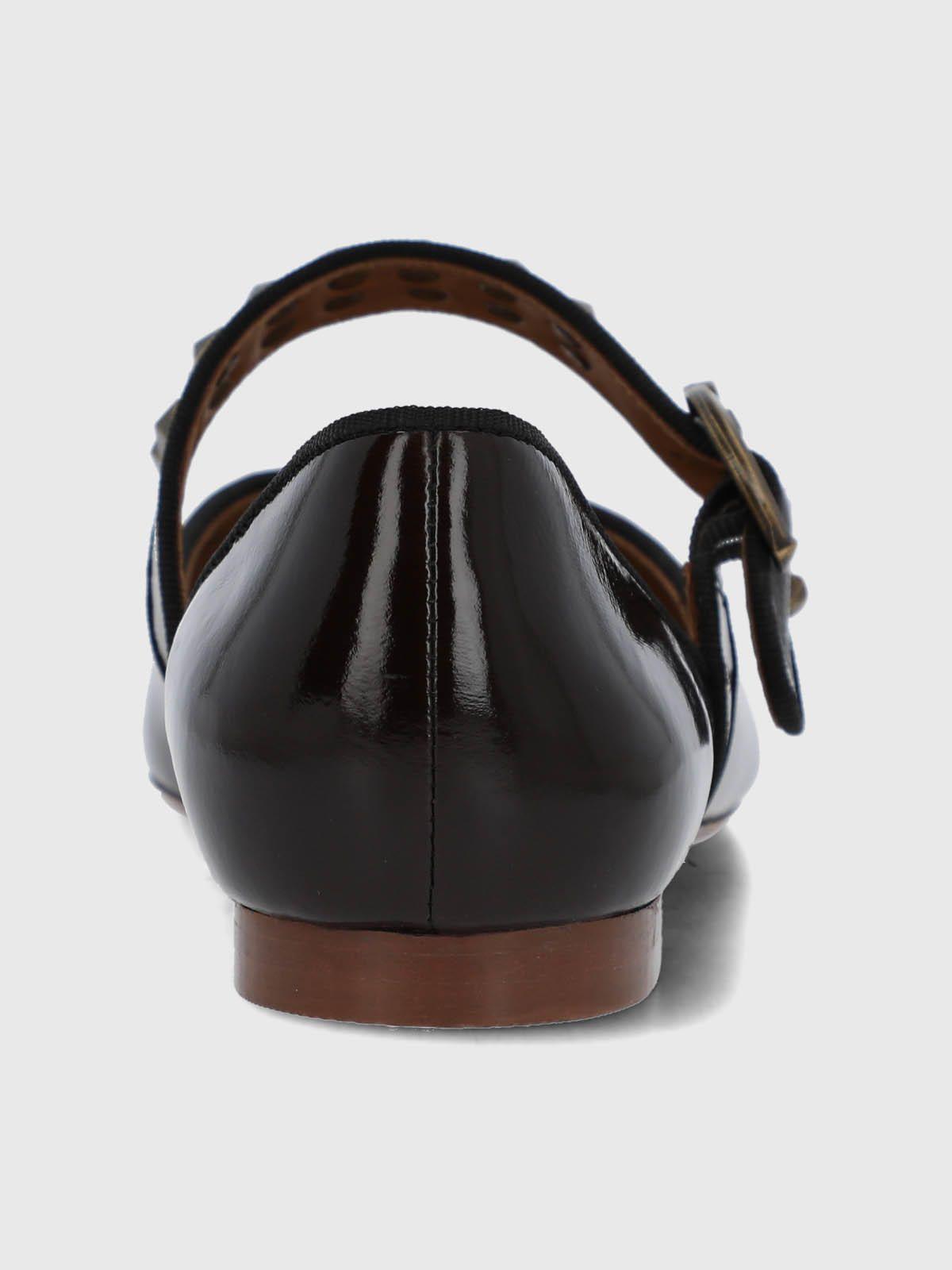 Ballerina Cuero Mujer Alozia Café-6