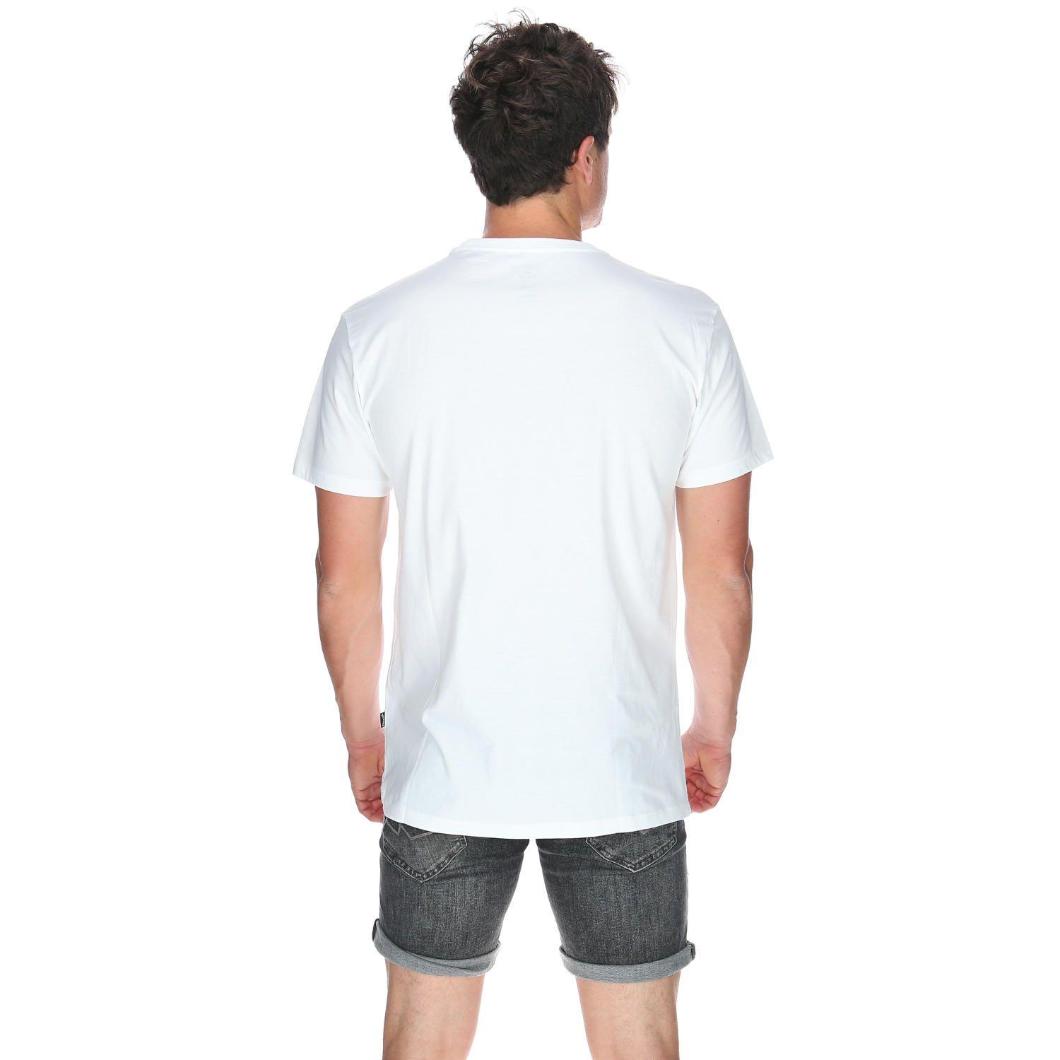 Polera M/C Hombre Stacked Arch Ss Blanco-2