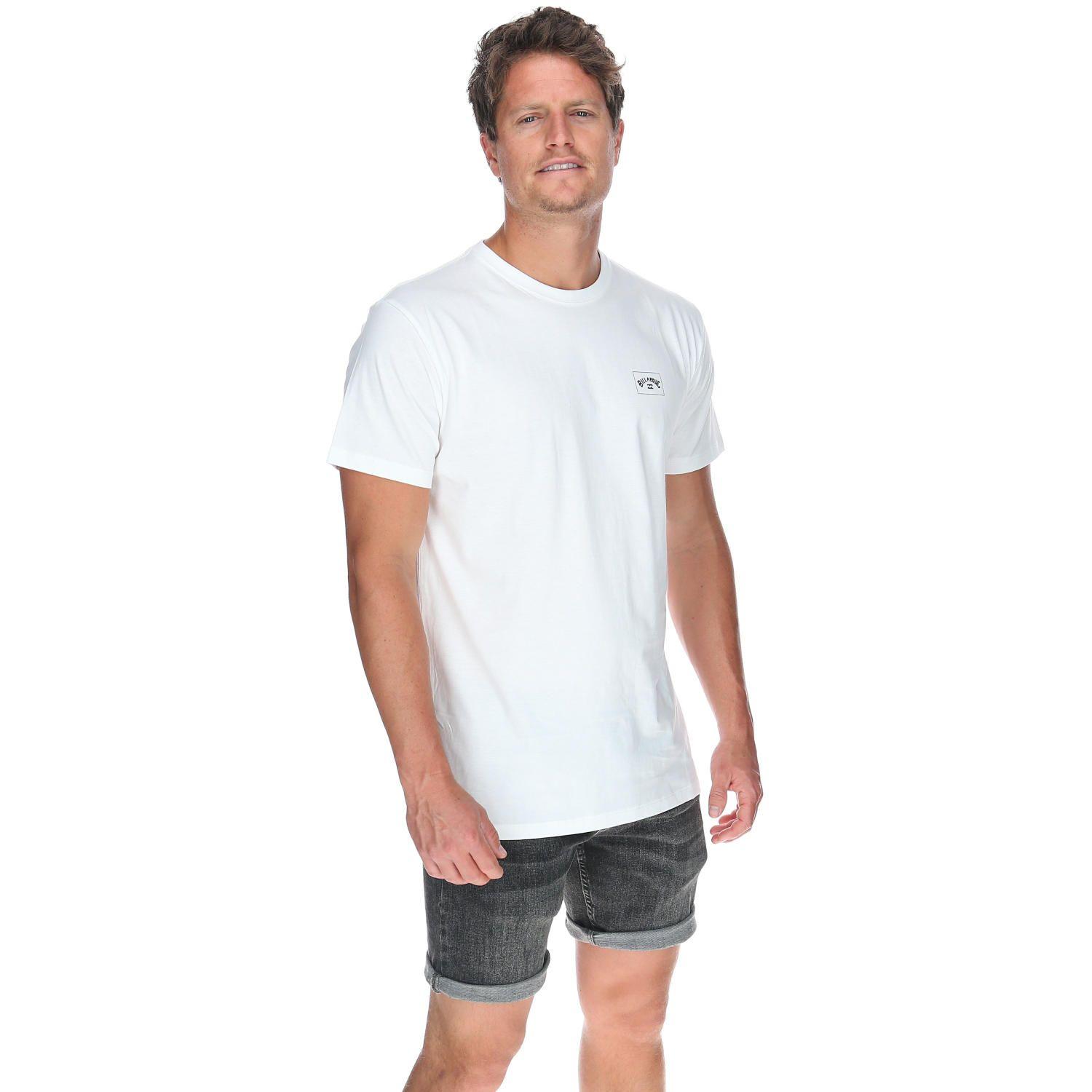 Polera M/C Hombre Stacked Arch Ss Blanco-3