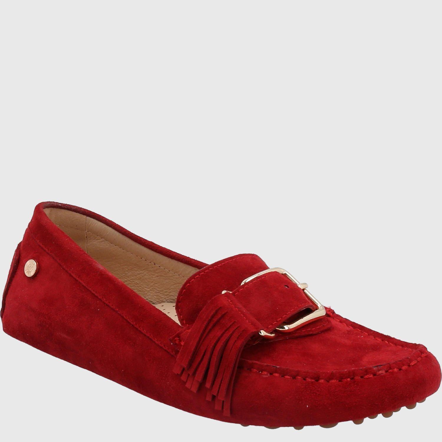 Mocasín Cuero Mujer Ruby Rojo-0