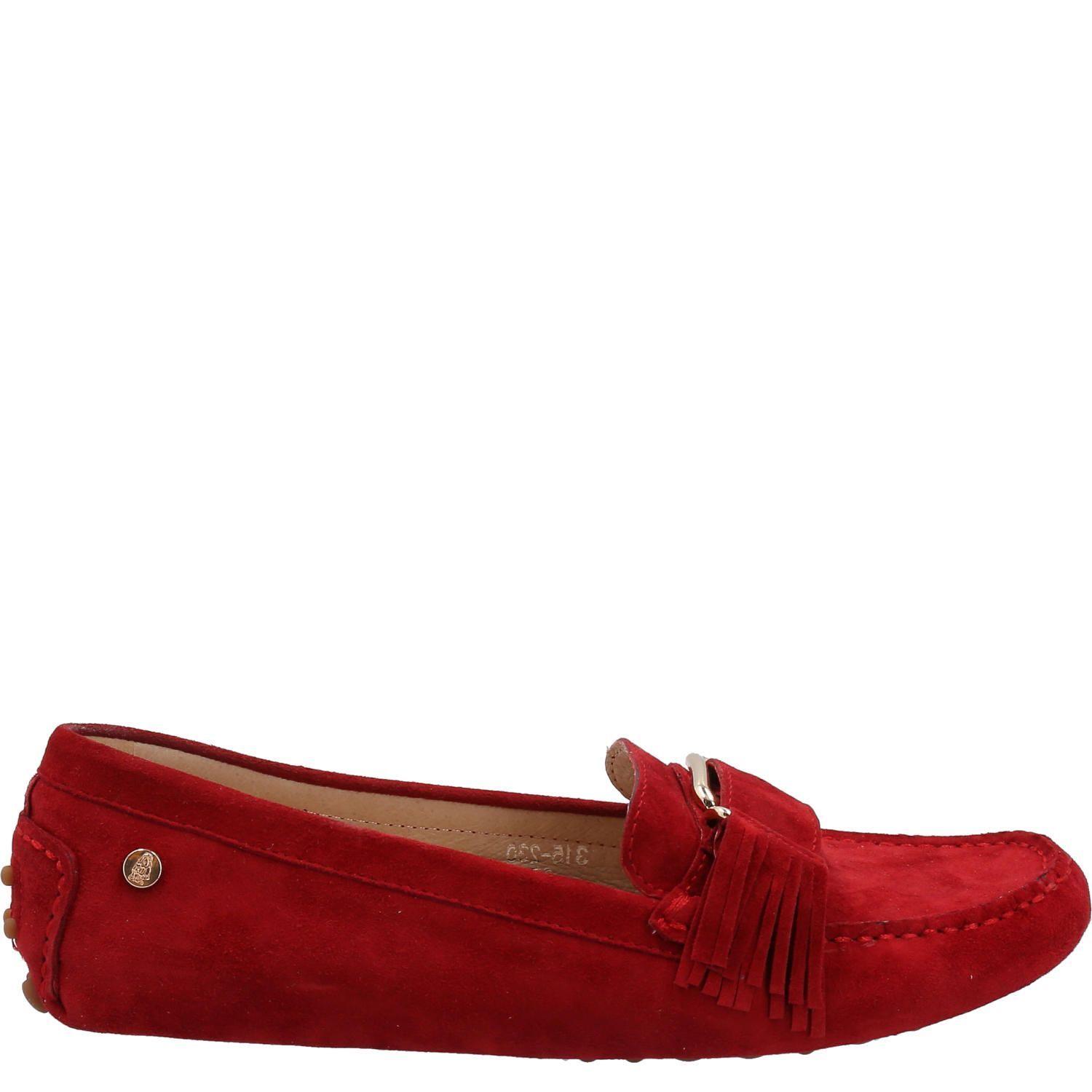 Mocasín Cuero Mujer Ruby Rojo-1