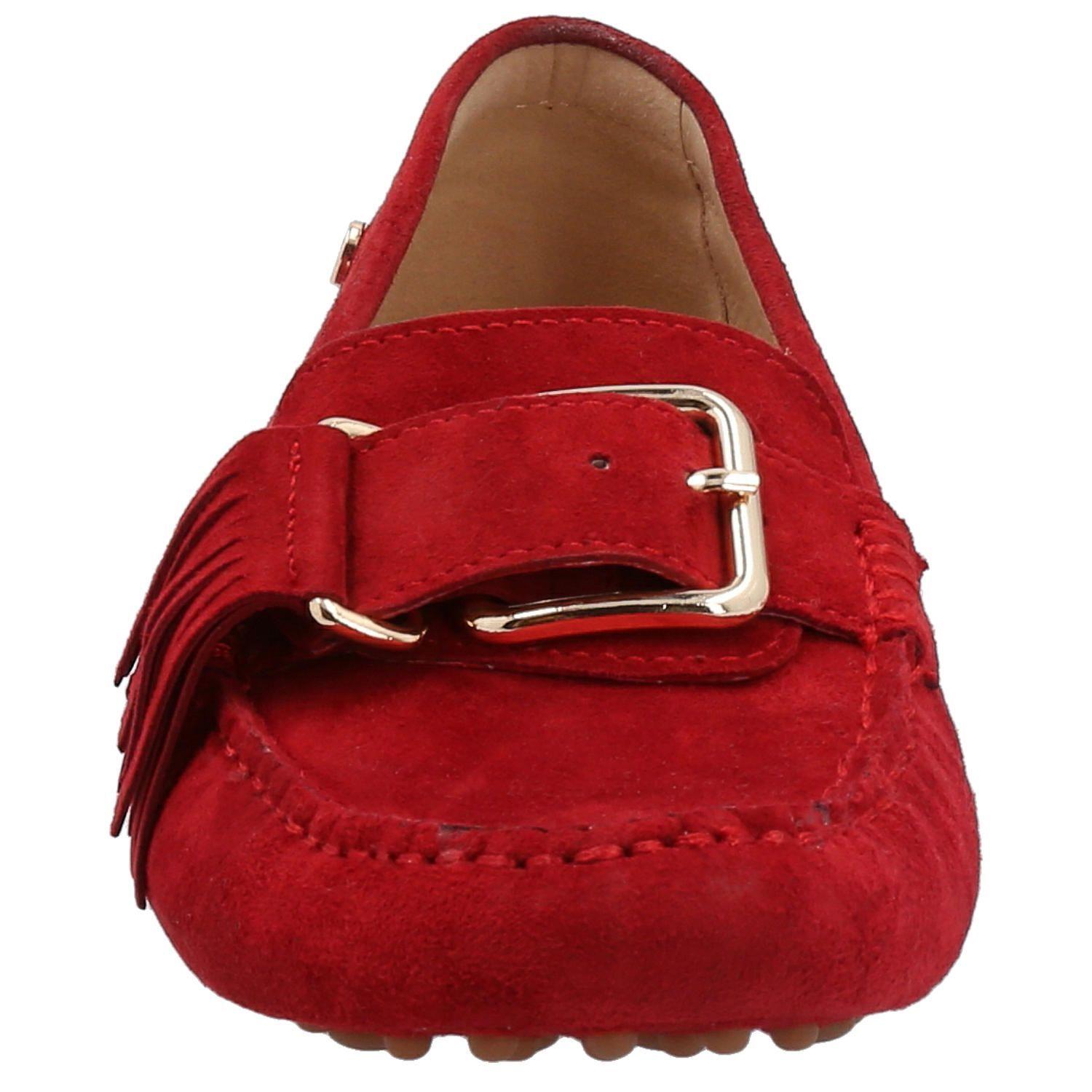 Mocasín Cuero Mujer Ruby Rojo-2