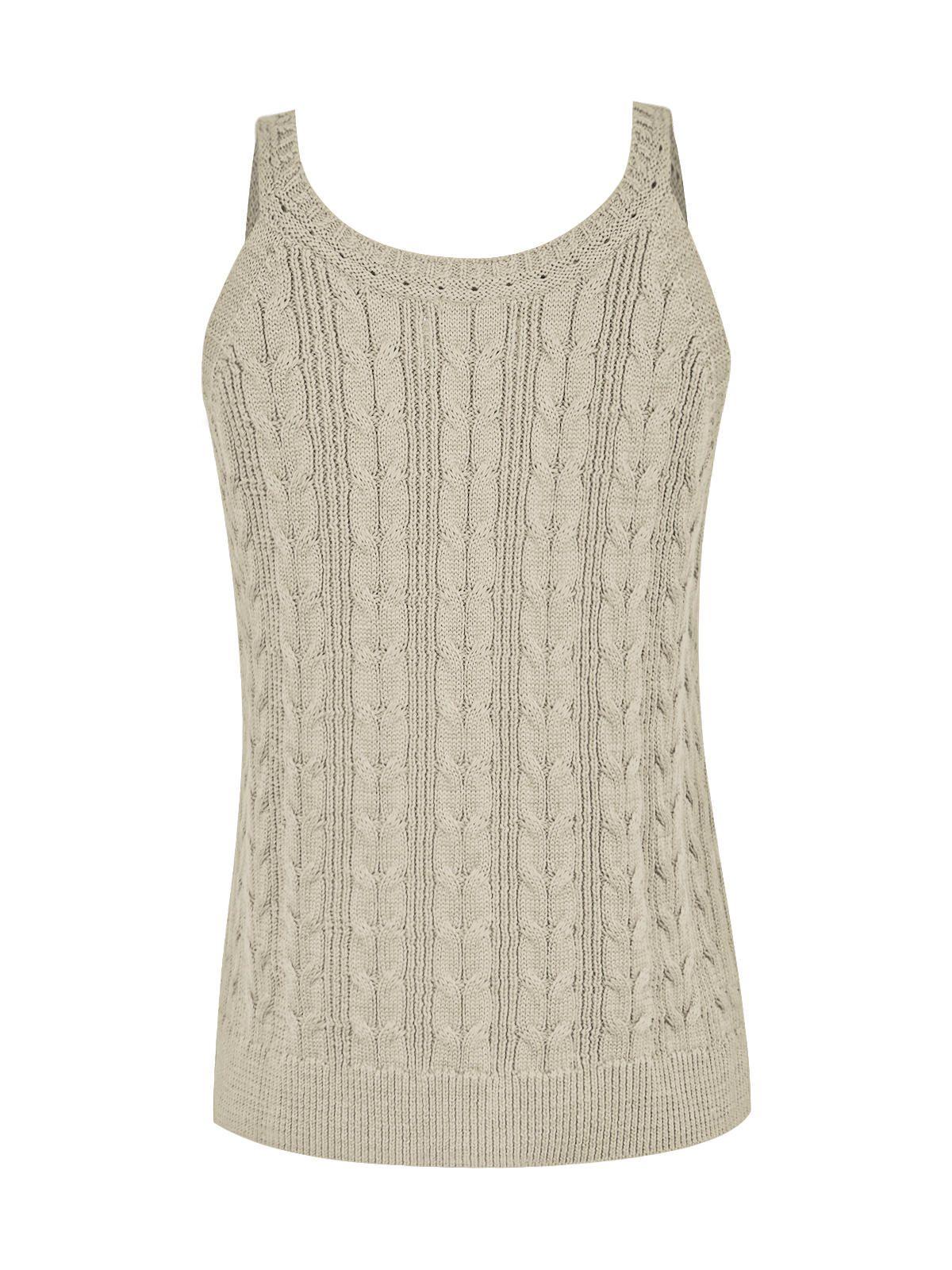 Polera Algodón Orgánico Beige Samar Mujer -1