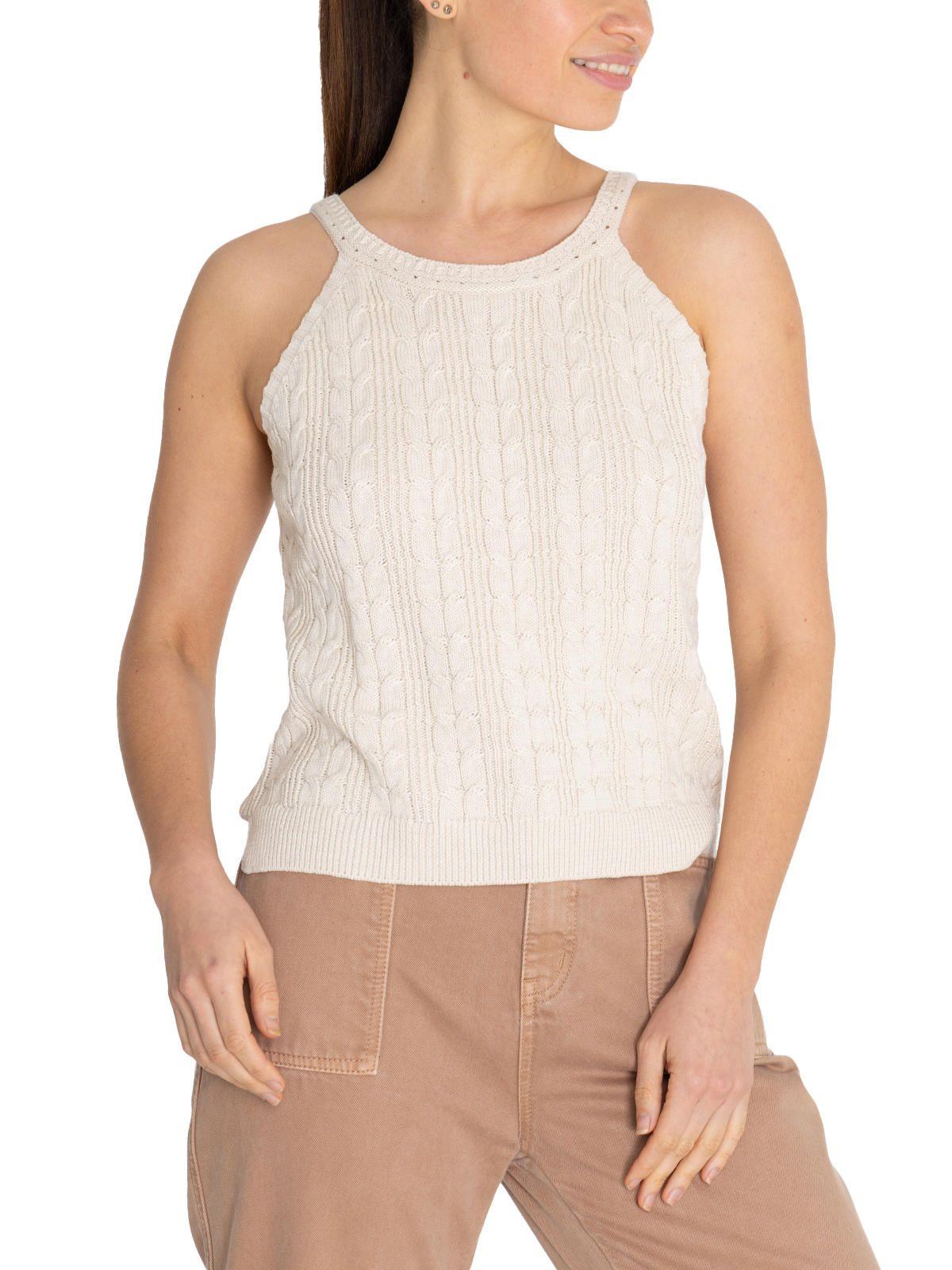 Polera Algodón Orgánico Beige Samar Mujer -4