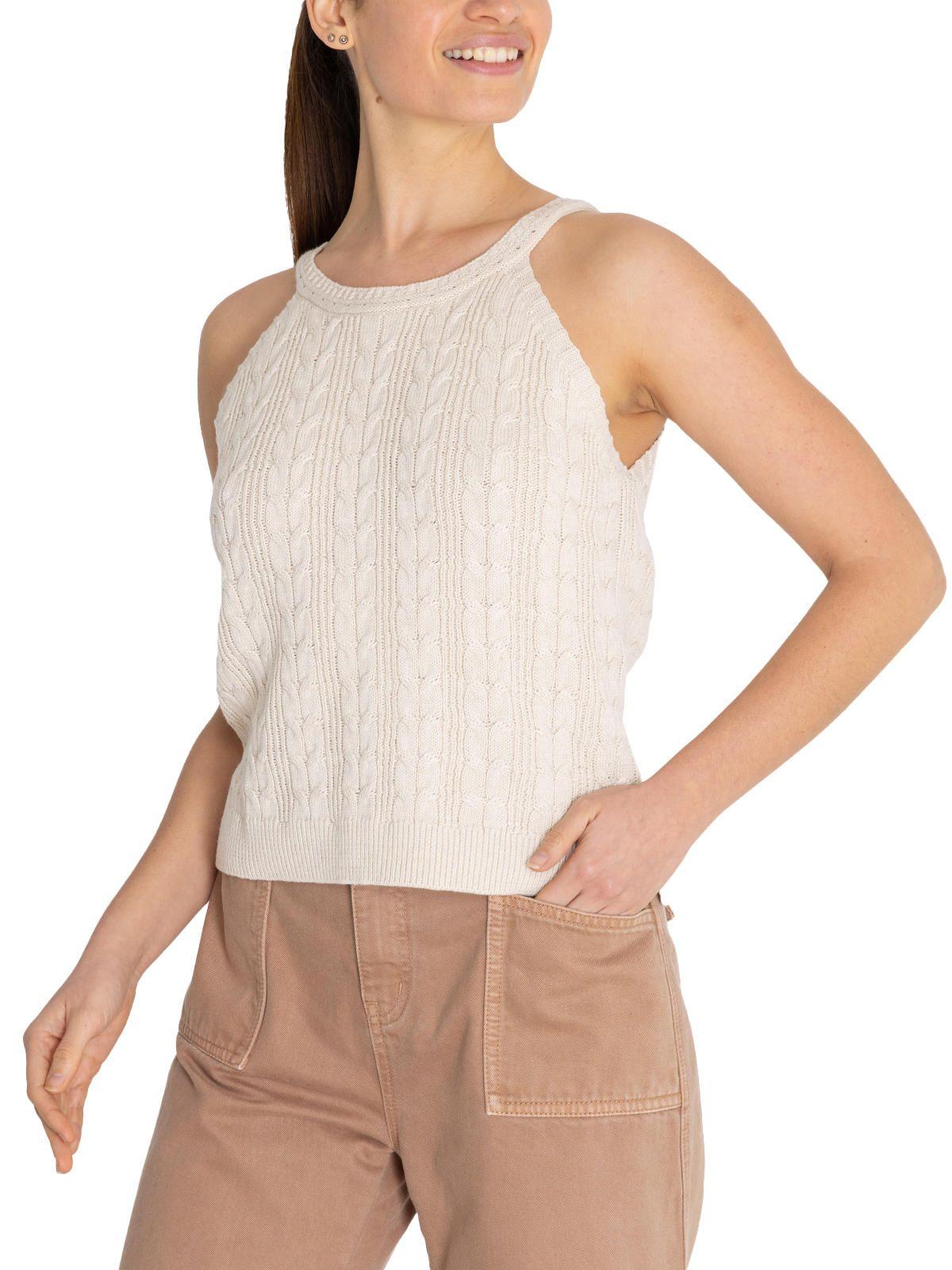 Polera Algodón Orgánico Beige Samar Mujer -5