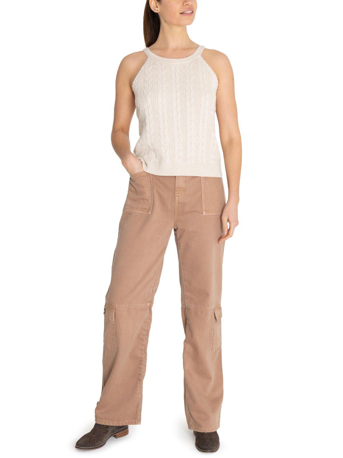 Polera Algodón Orgánico Beige Samar Mujer -8