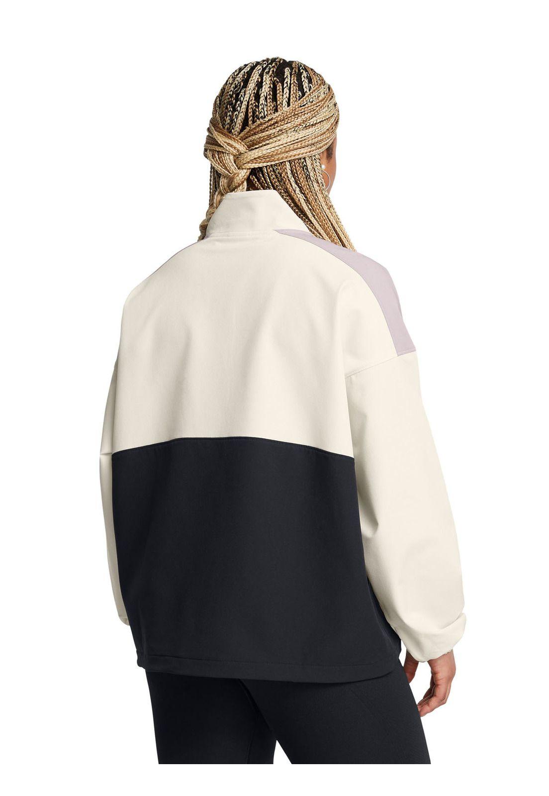 Polerón UA ArmourSport para mujer Blanco-4