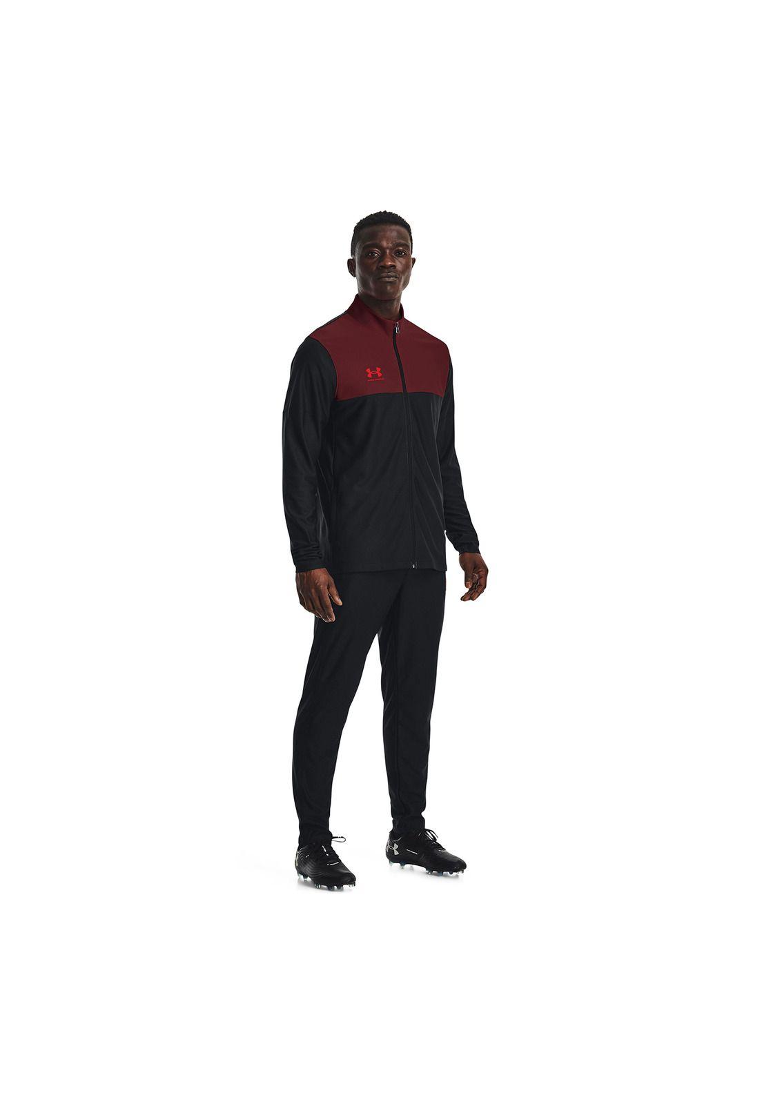 Buzo completo UA Challenger para hombre Negro-2