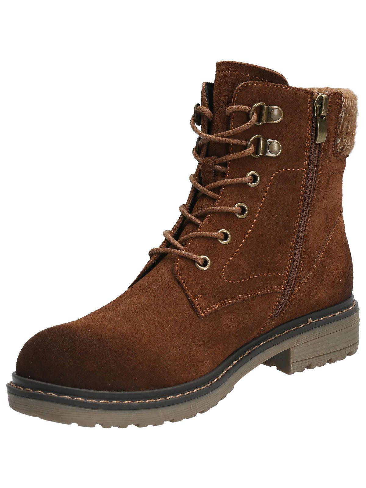 Botín Cuero Mujer Malham Café-3