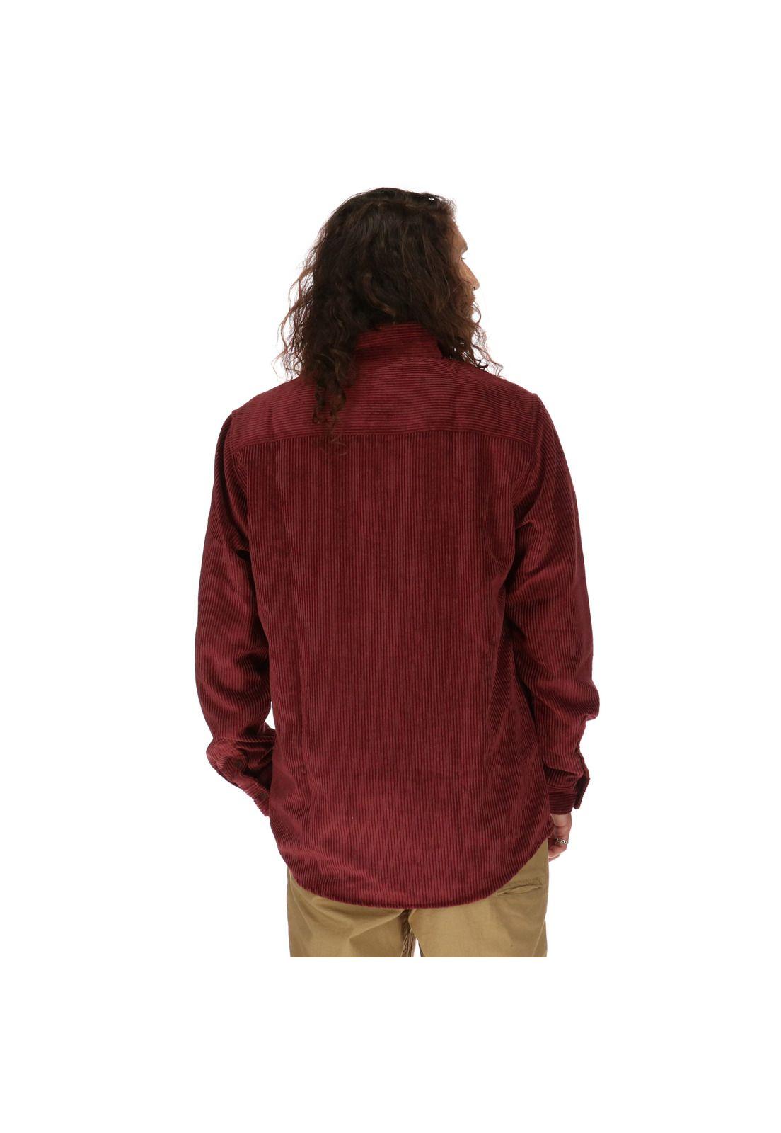 Camisa M/L Brighton Corded Burdeo-2