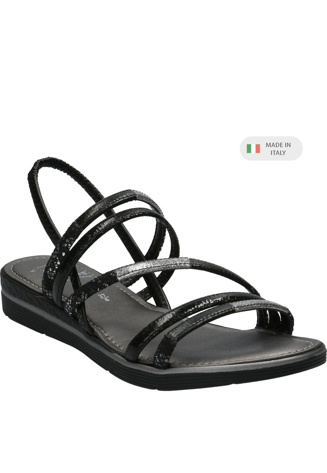 Sandalia Mujer Vesuvio Negro-0