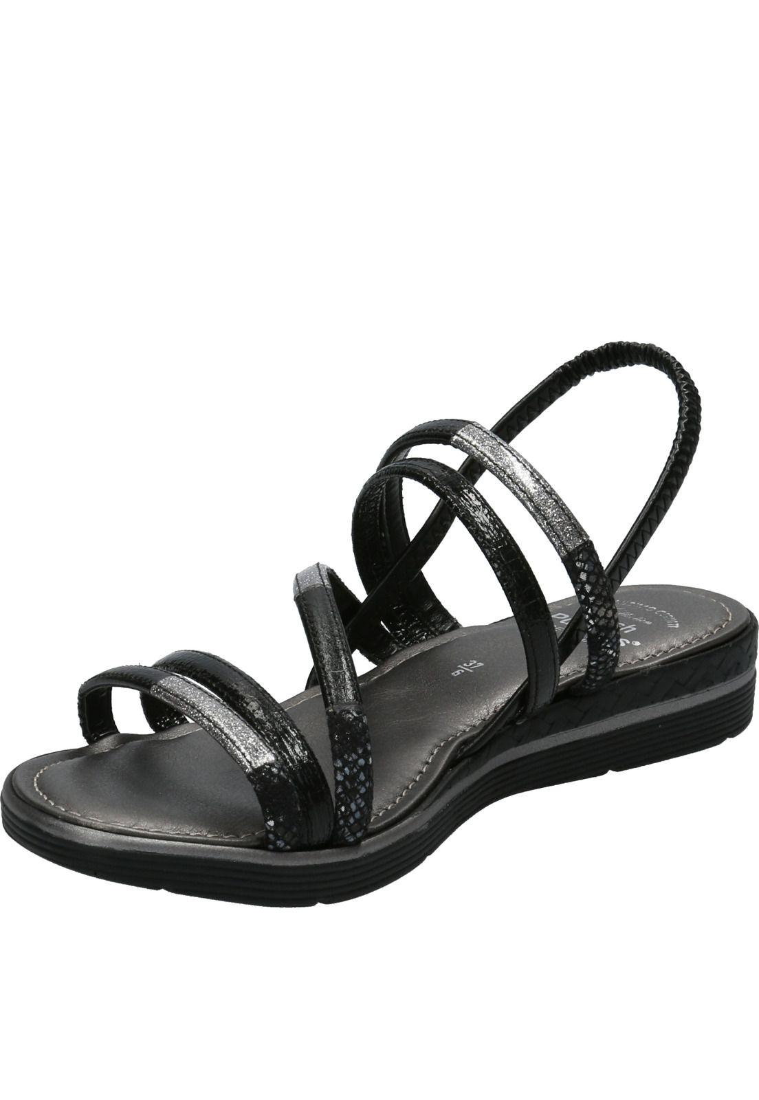 Sandalia Mujer Vesuvio Negro-3