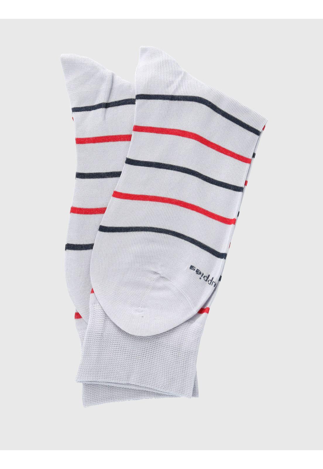 Calcetin Gris Lines Hombre-2
