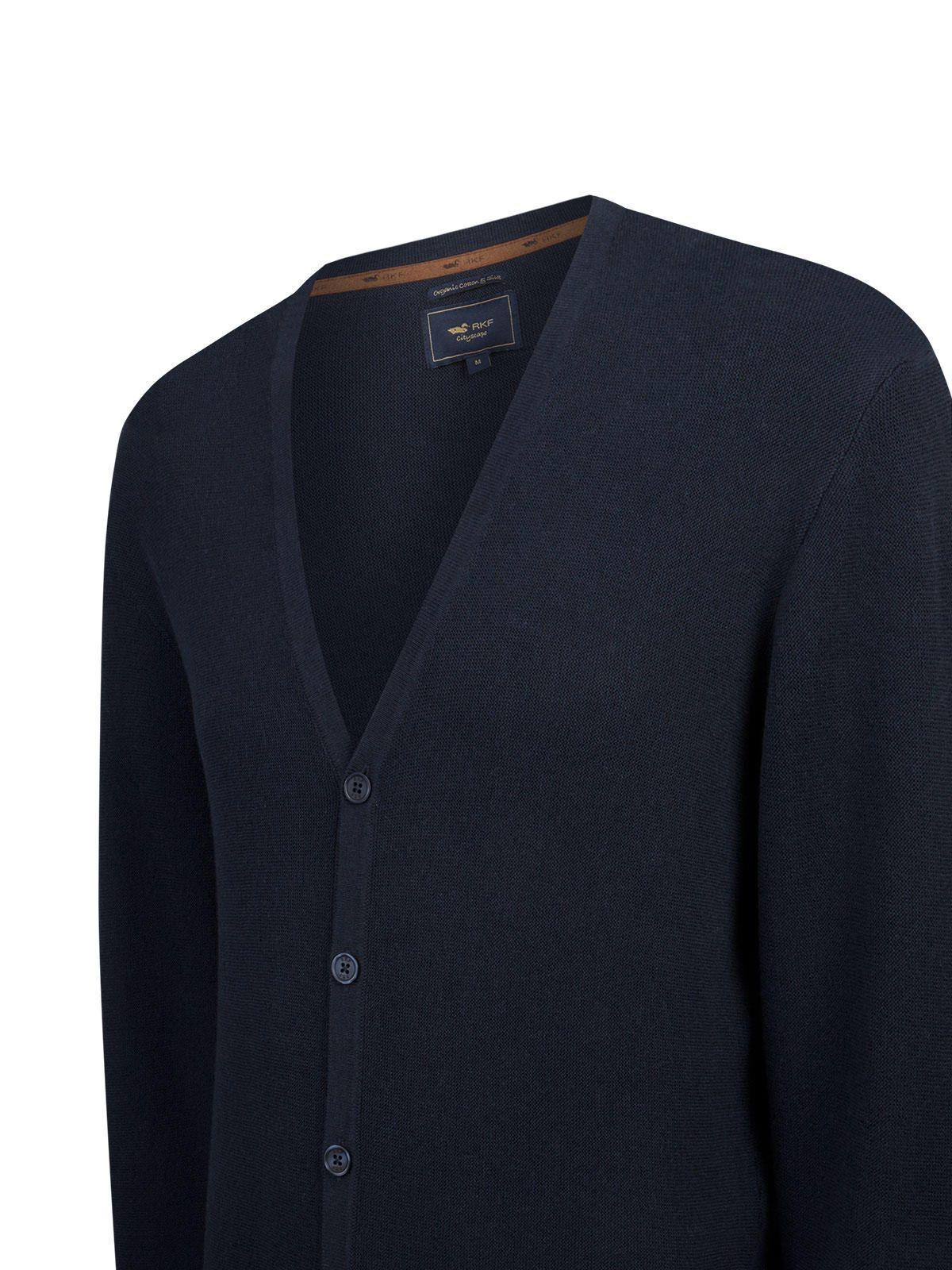 Sweater Algodón Orgánico Hombre Olen Azul-3