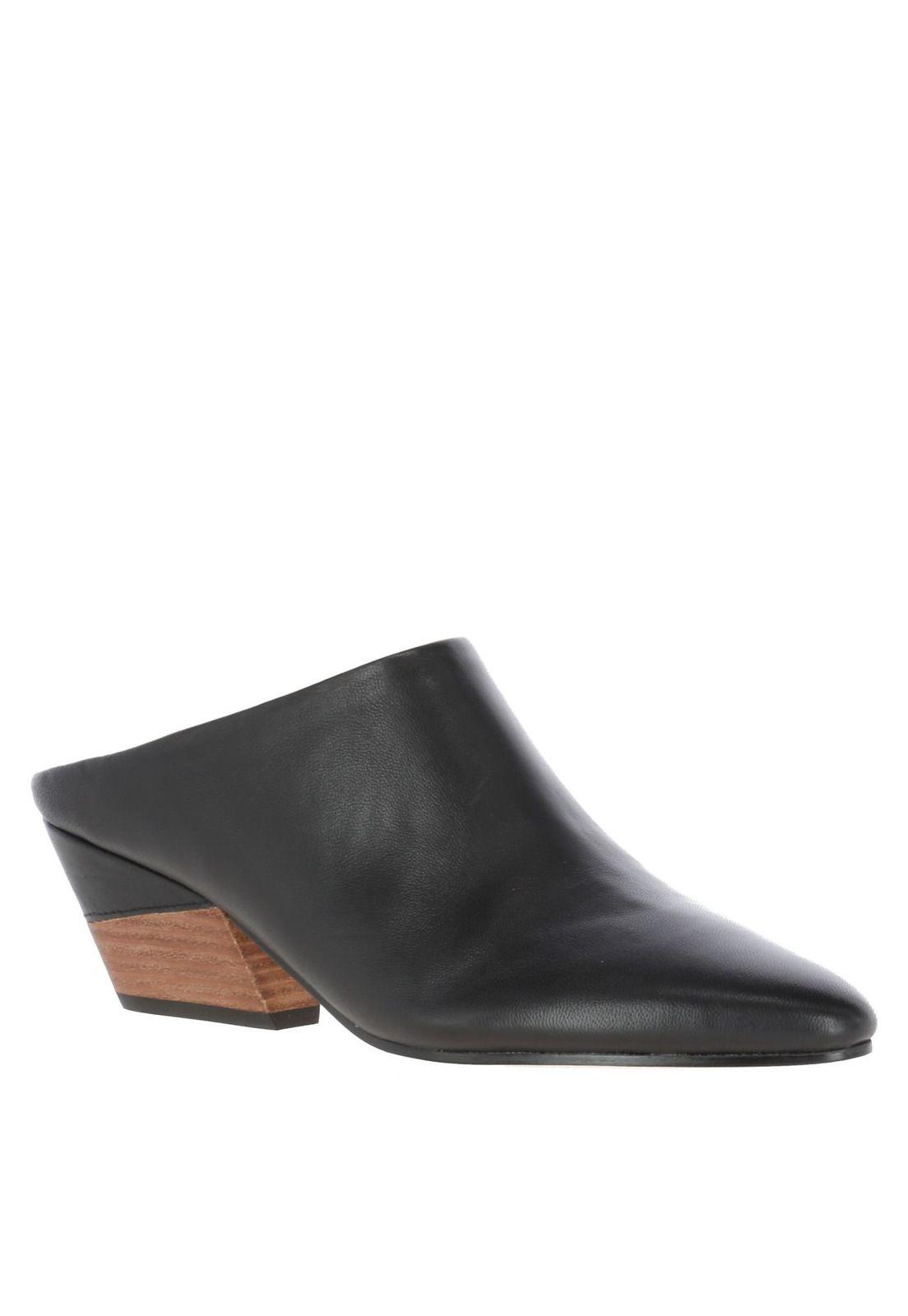 Puntilla Cuero Citykisses Negro Mujer-0