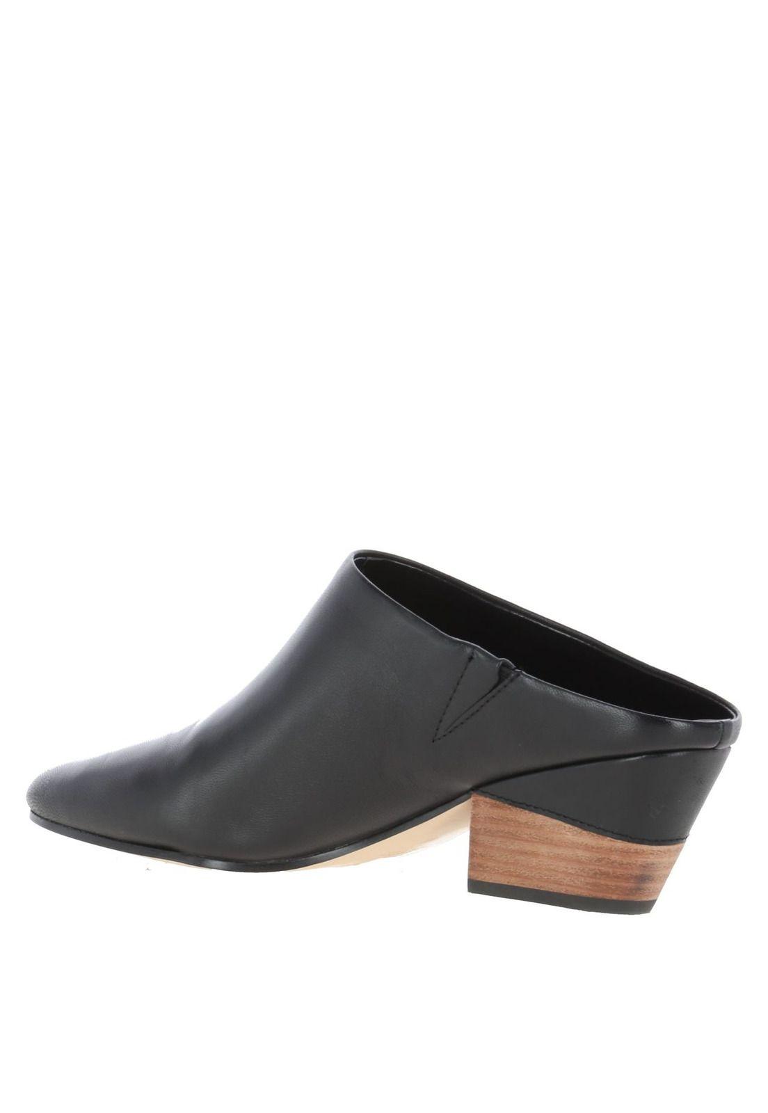 Puntilla Cuero Citykisses Negro Mujer-4