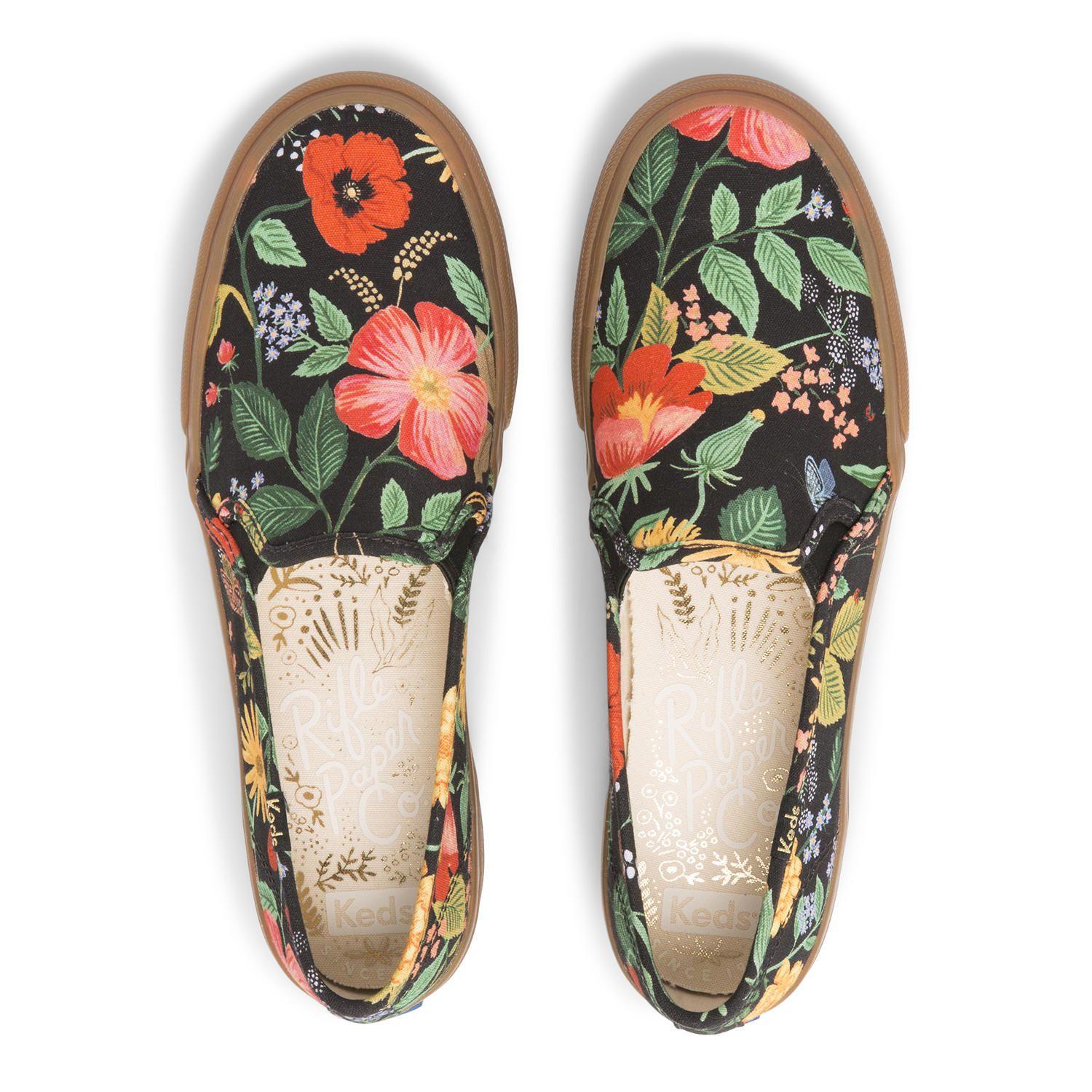 Slip On Mujer Double Decker Rifle Paper Botanic-2