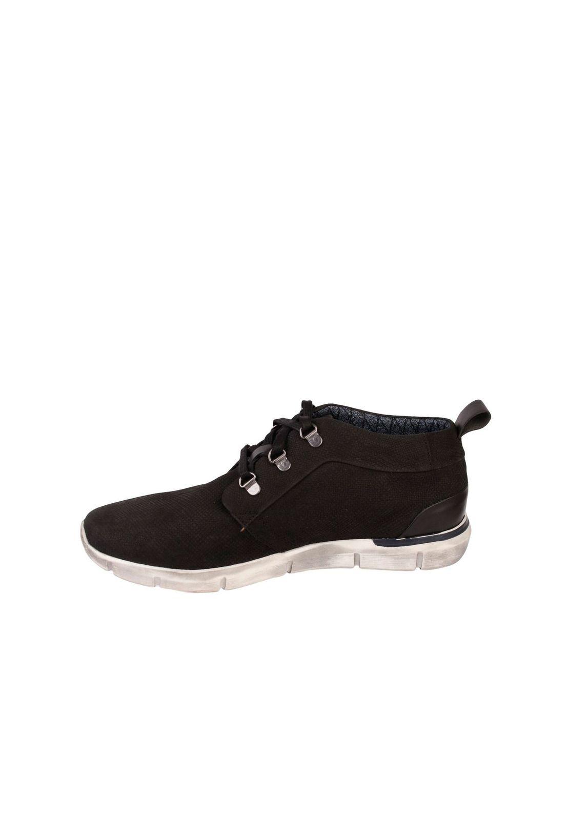 Zapatilla Cuero Madras Negro-3