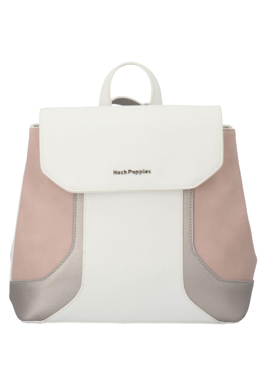 Mochila Block Back Blanco Mujer-0