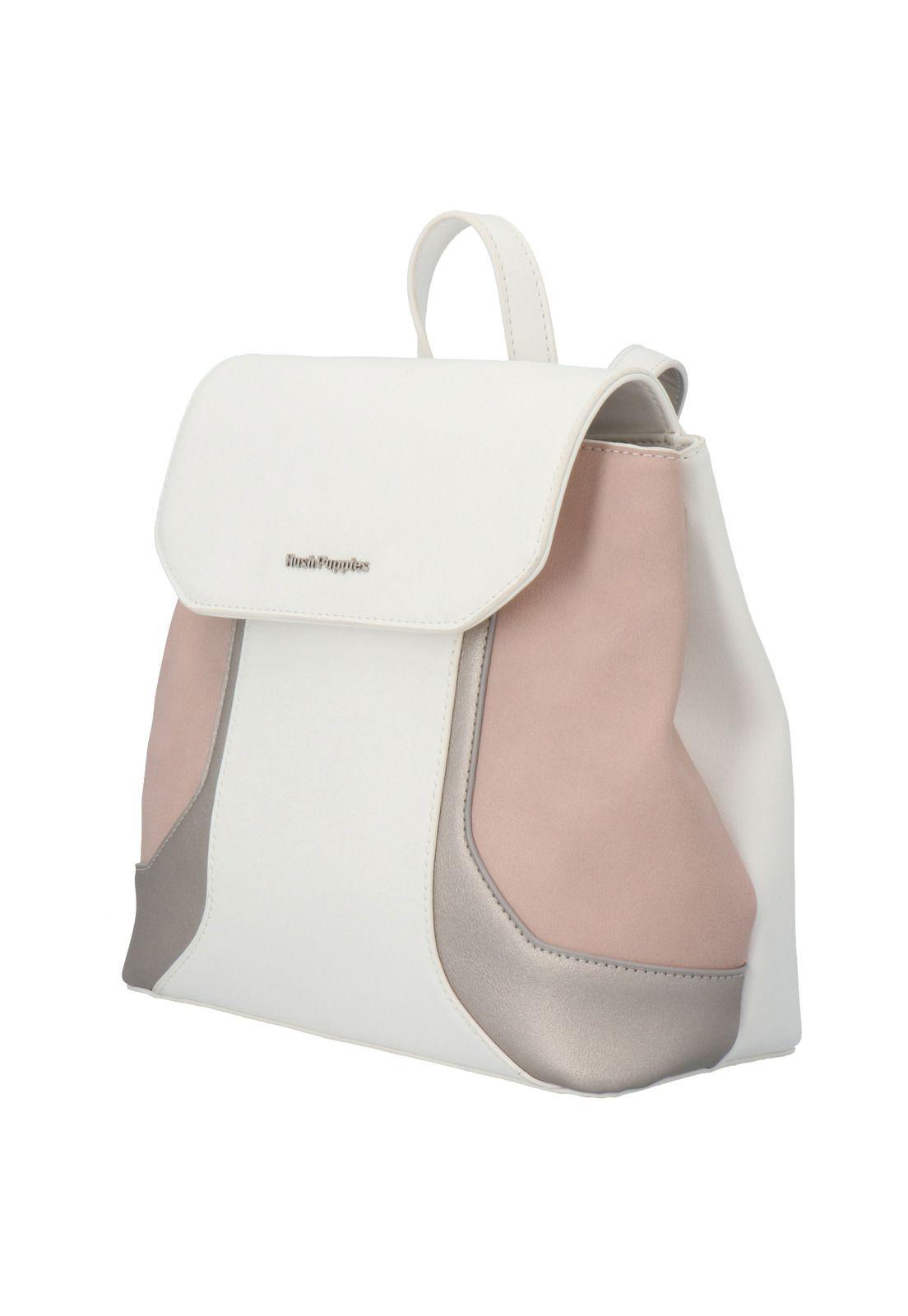 Mochila Block Back Blanco Mujer-1