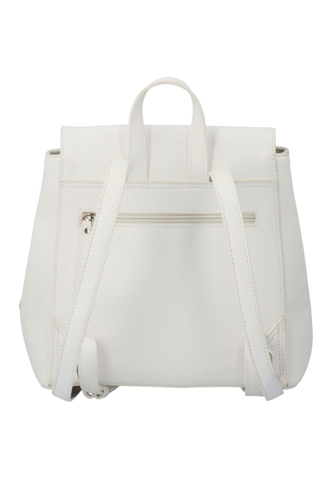 Mochila Block Back Blanco Mujer-2
