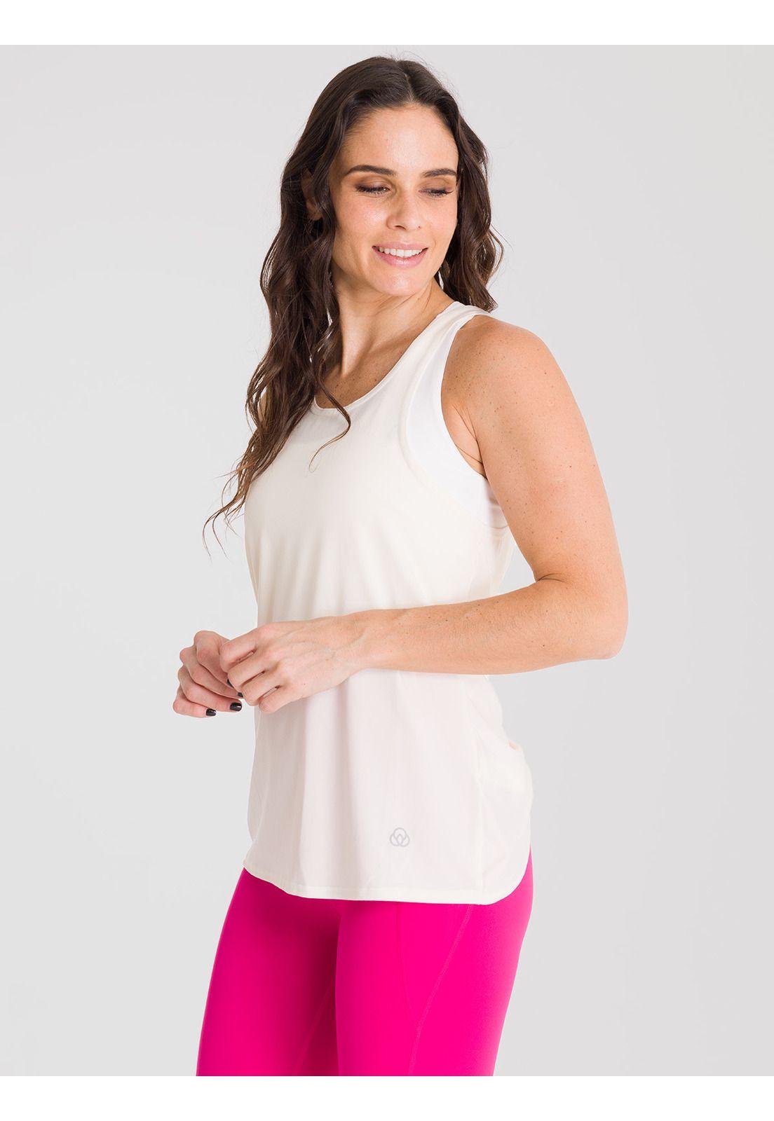 Polera deportiva Mujer Tank Cloe Crudo-3