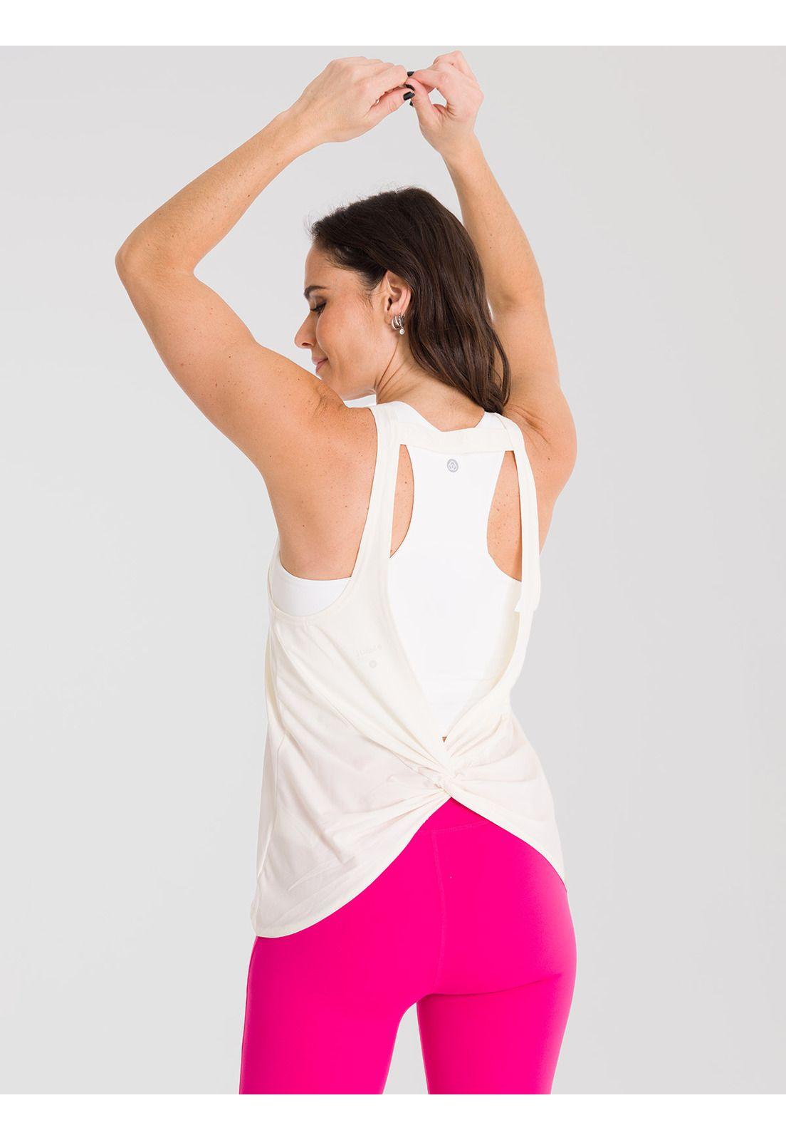 Polera deportiva Mujer Tank Cloe Crudo-4