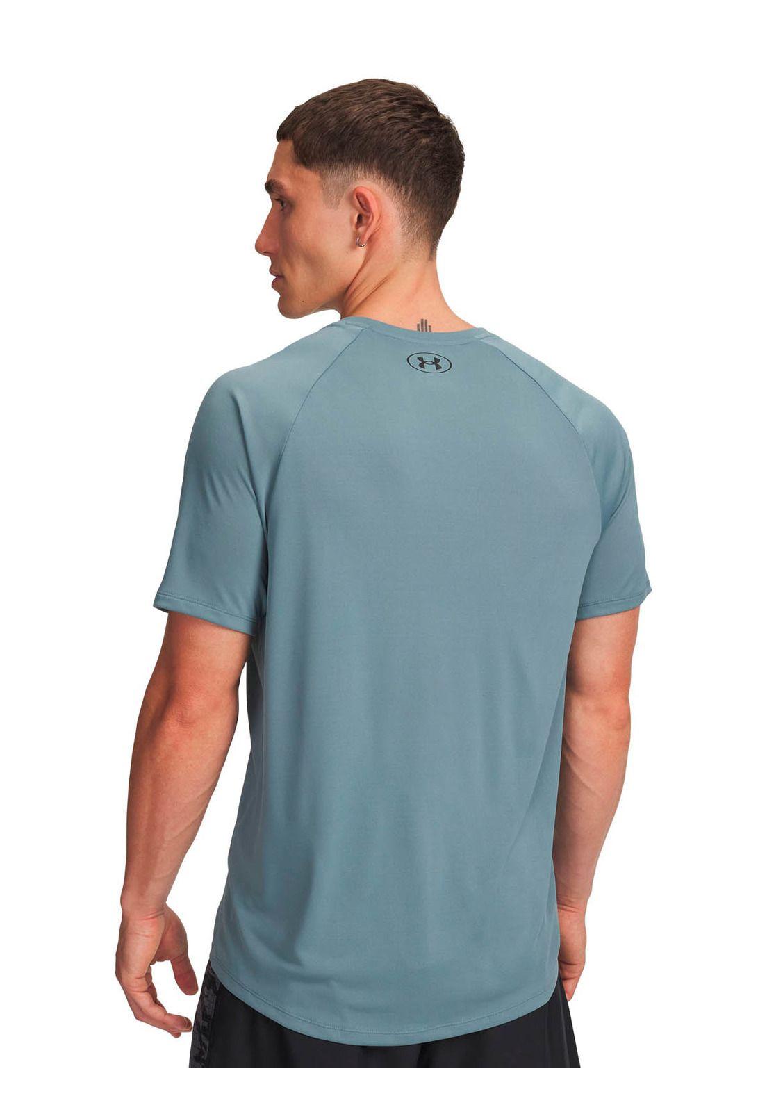 Polera Manga Corta Training para hombre Tech 20 azul -1