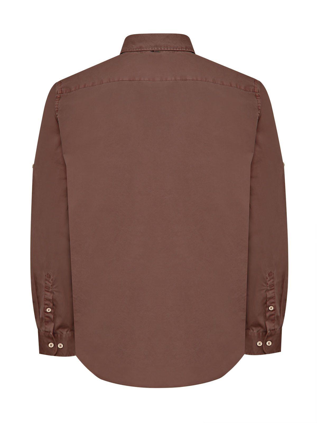 Camisa Algodón Orgánico Hombre Leeds Burdeo-1