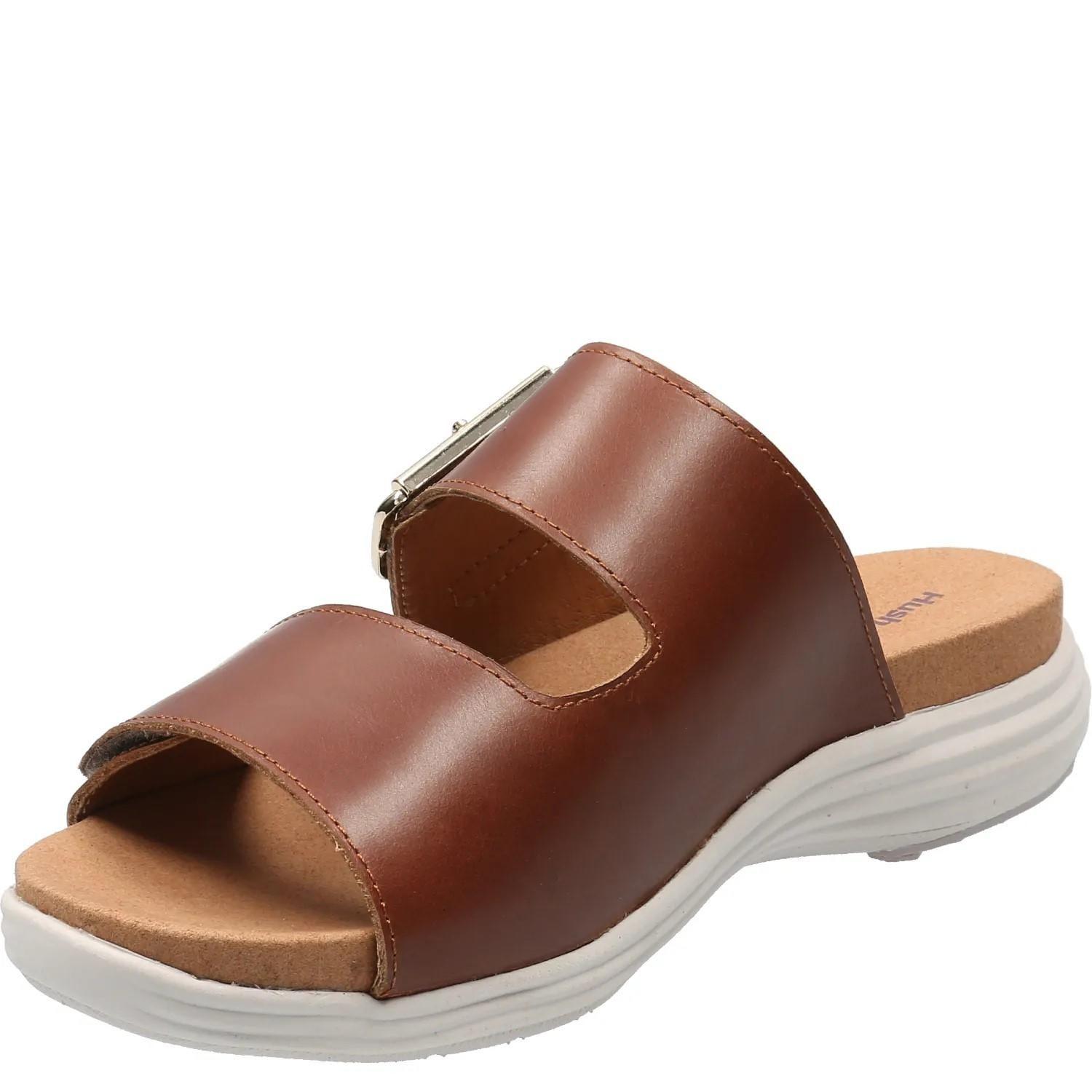 Sandalia Cuero Mujer Lorry Slide Café-0