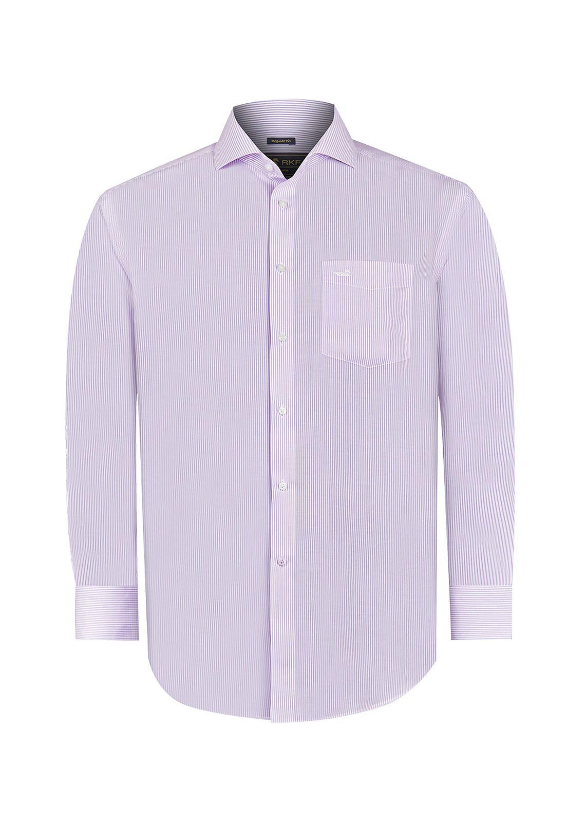Camisa Cuello Italiano Lila WF Hombre -1