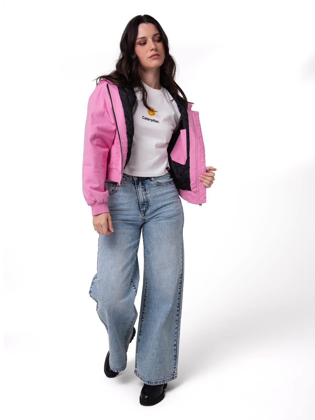 Polerón Mujer Canvas Insulation Rosa-6