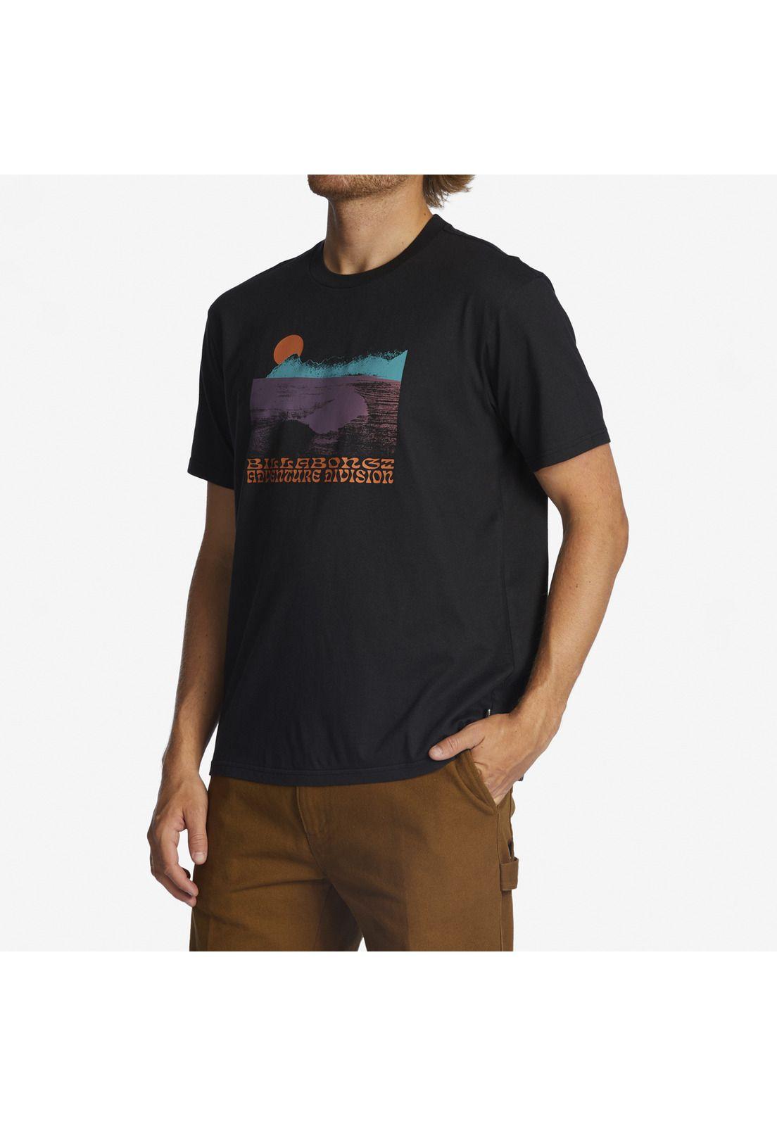 Polera M/C Hombre Alaska Wave M Negro-4