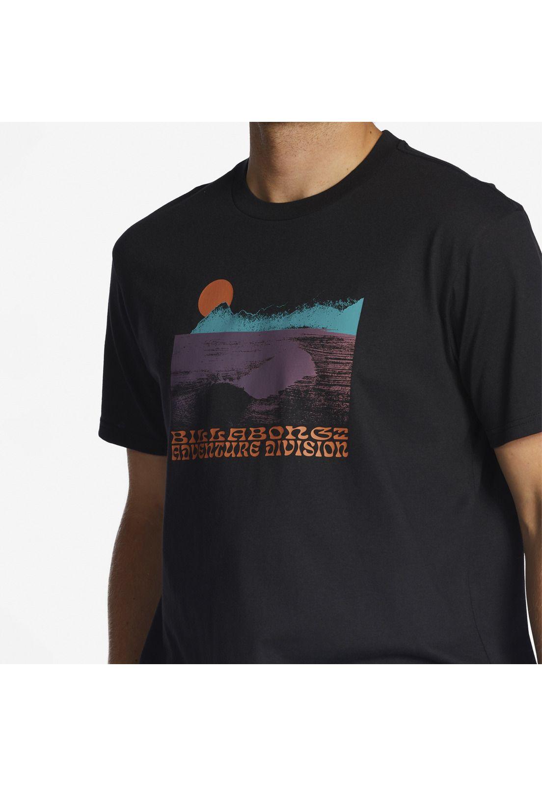 Polera M/C Hombre Alaska Wave M Negro-5