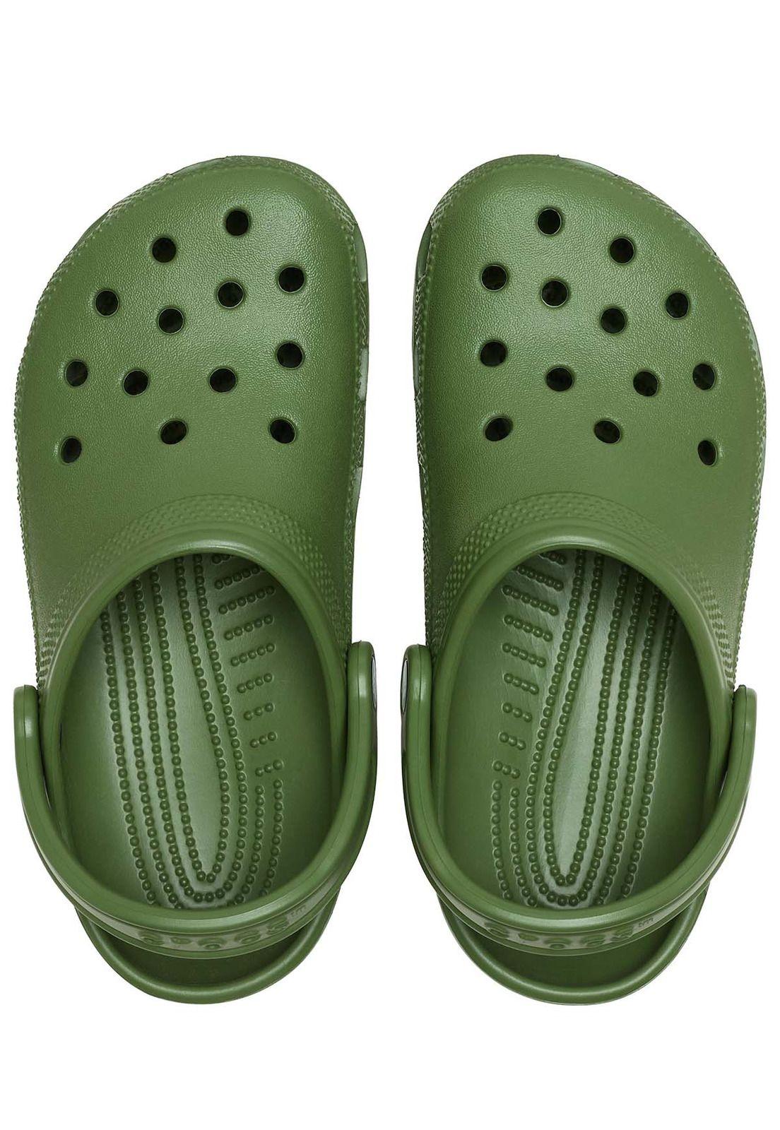 Zueco Crocs Hombre Classic Clog Verde-4