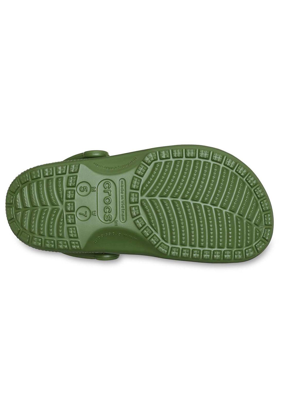 Zueco Crocs Hombre Classic Clog Verde-5