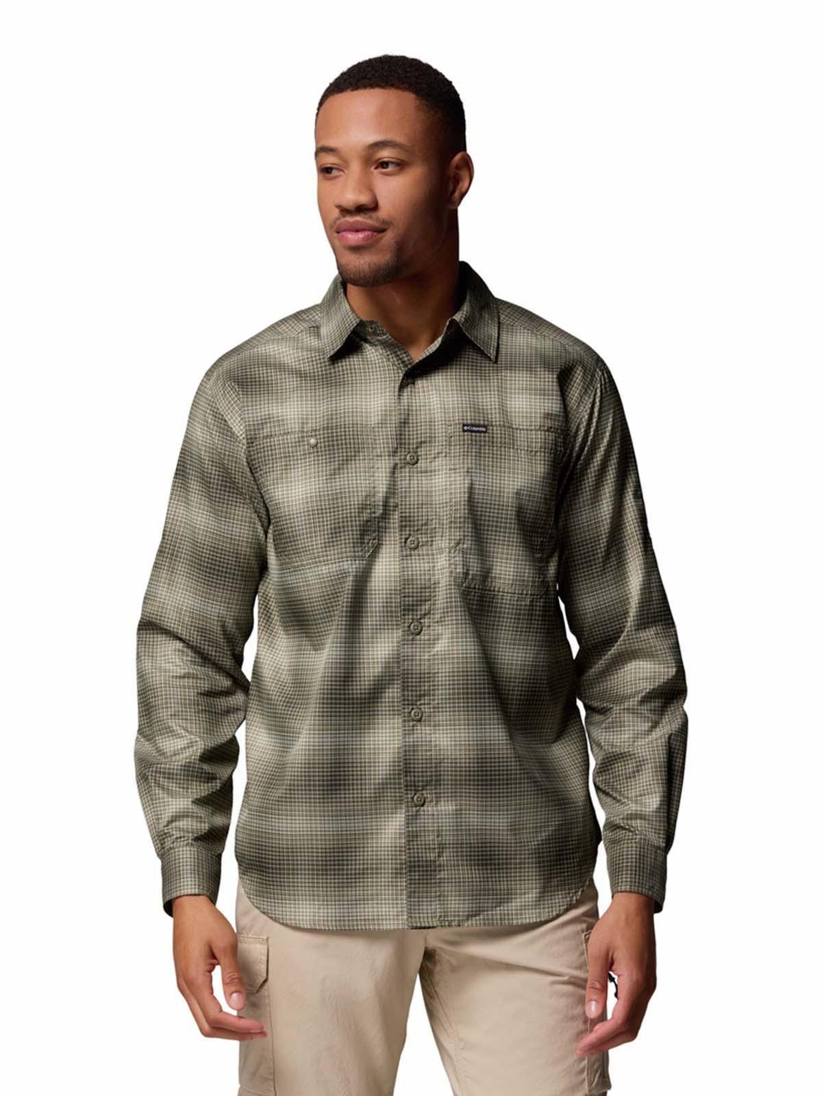 Camisa M/L Hombre Silver Ridge Utility Verde-0