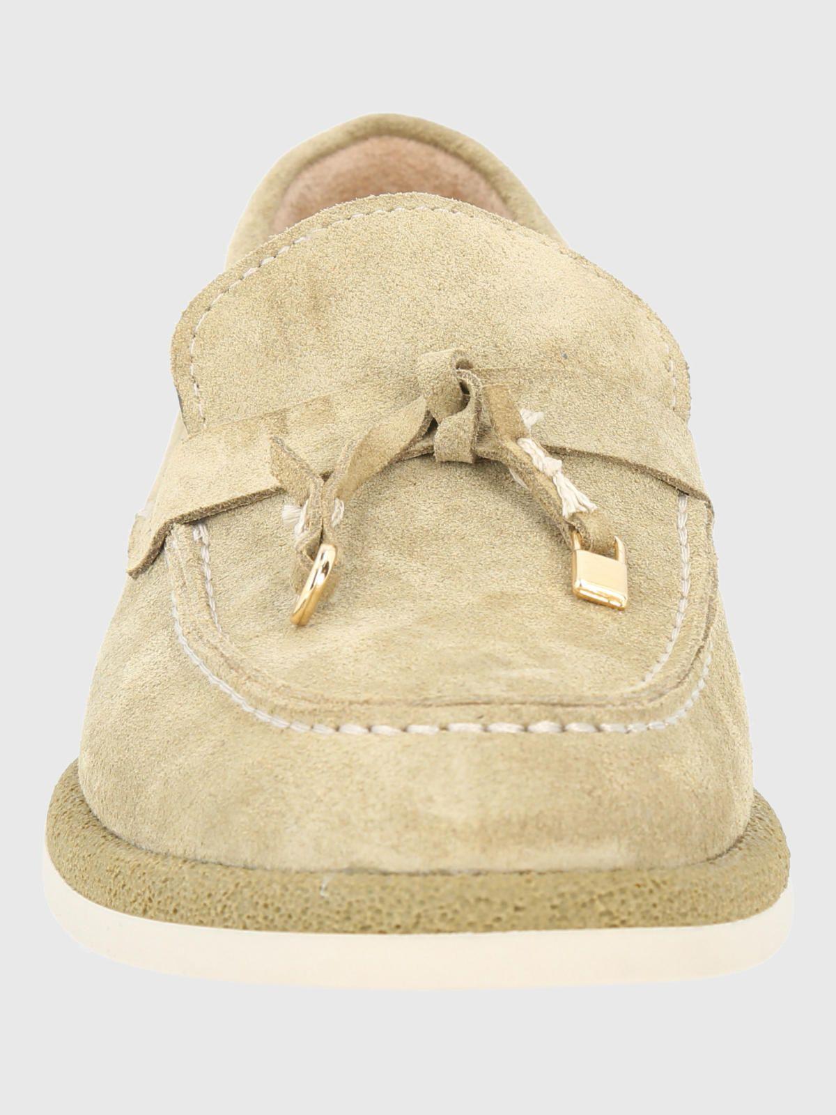 Mocasin Cuero Mujer Margott Verde-3