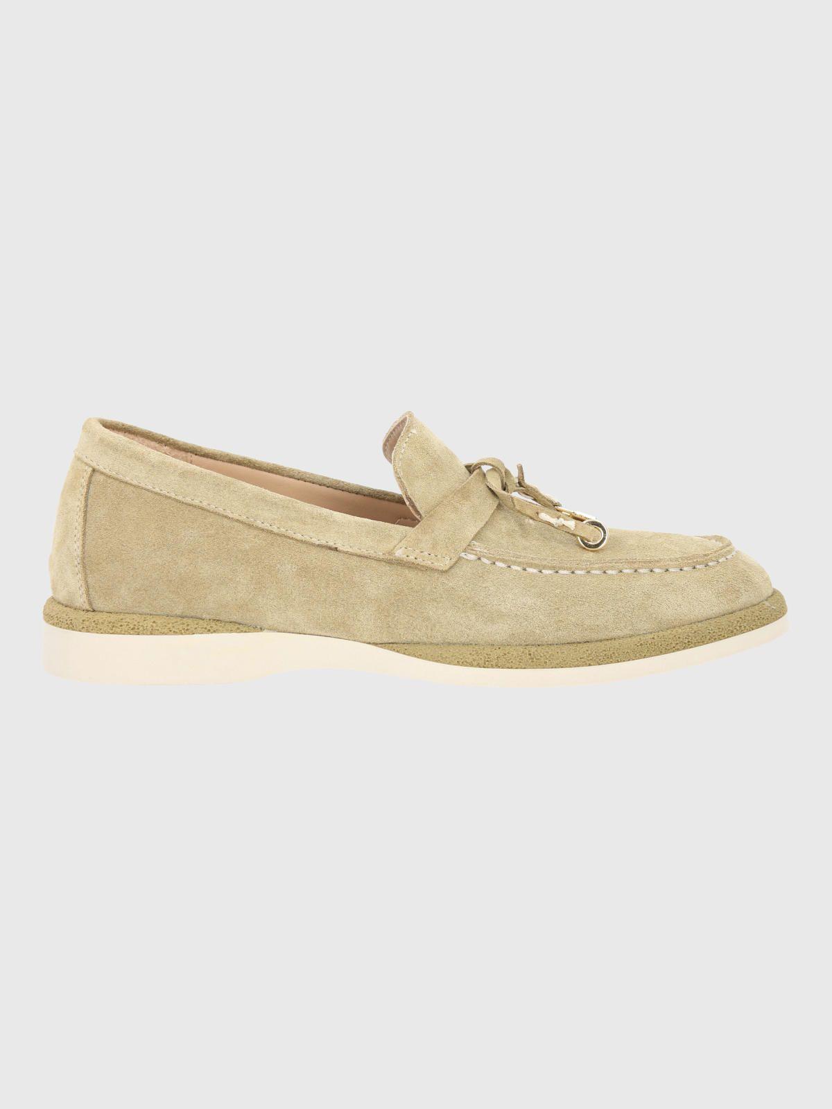 Mocasin Cuero Mujer Margott Verde-1