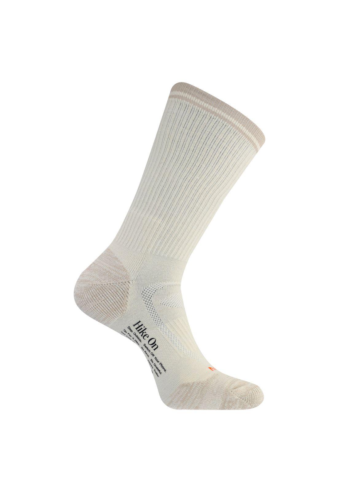 Calcetín Unisex Zoned Lightweight Hiking Crema-1