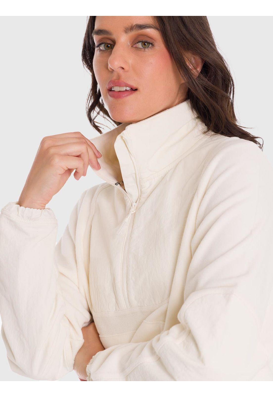 Polar Mujer Mid Zip Blanco-5
