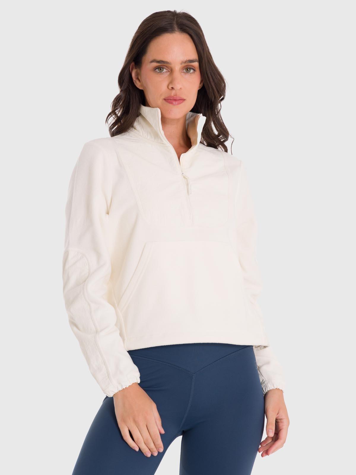 Polar Mujer Mid Zip Blanco-3