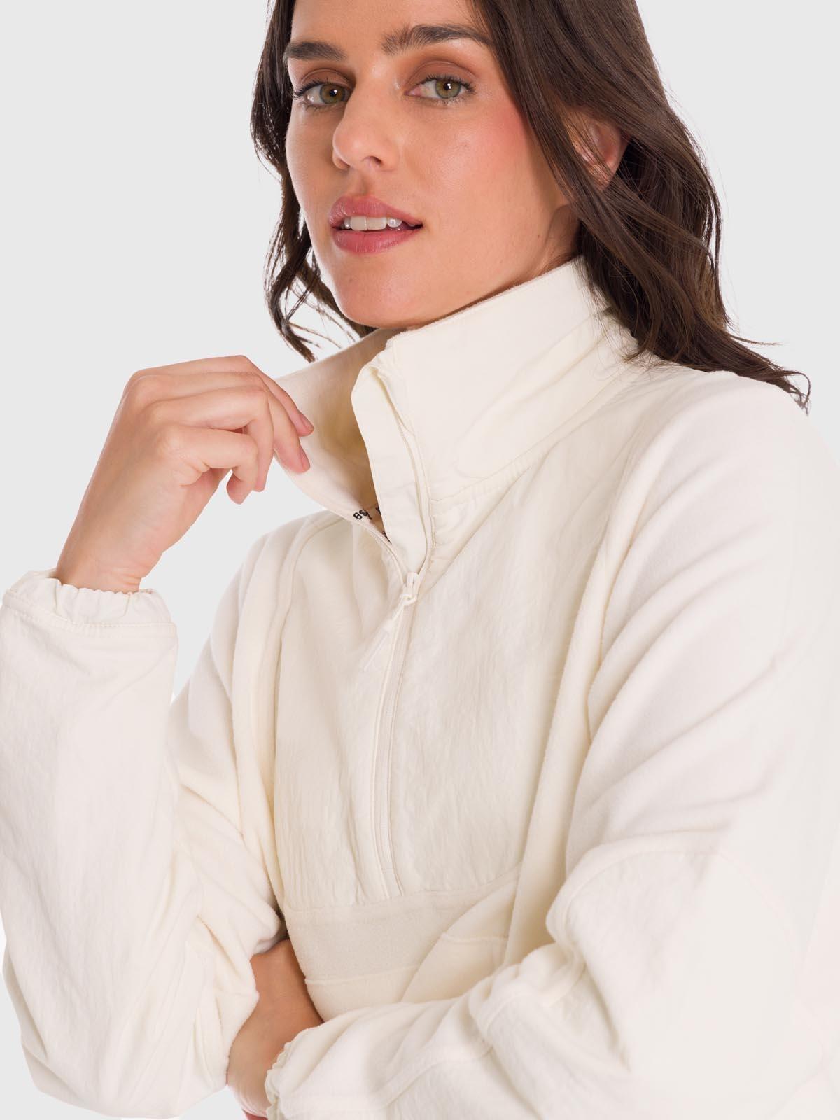 Polar Mujer Mid Zip Blanco-5