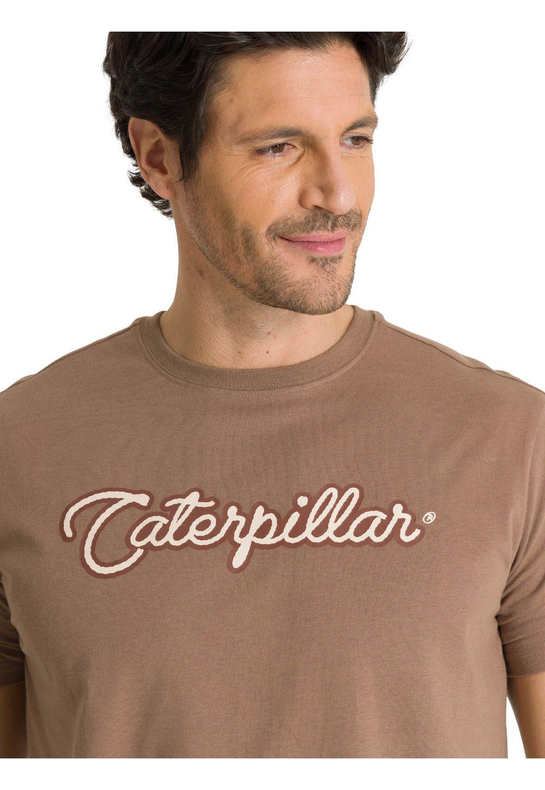 Polera Manga Corta Hombre Roam Free Café-4